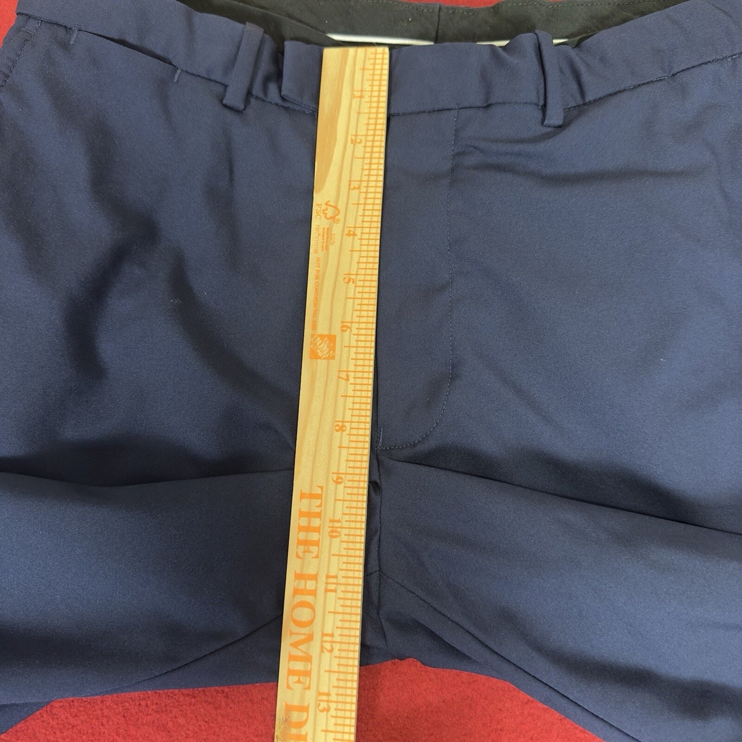 RLX Ralph Lauren Dress Pants Mens 34x31 Navy Blue Solid Golf Mid Rise Adult