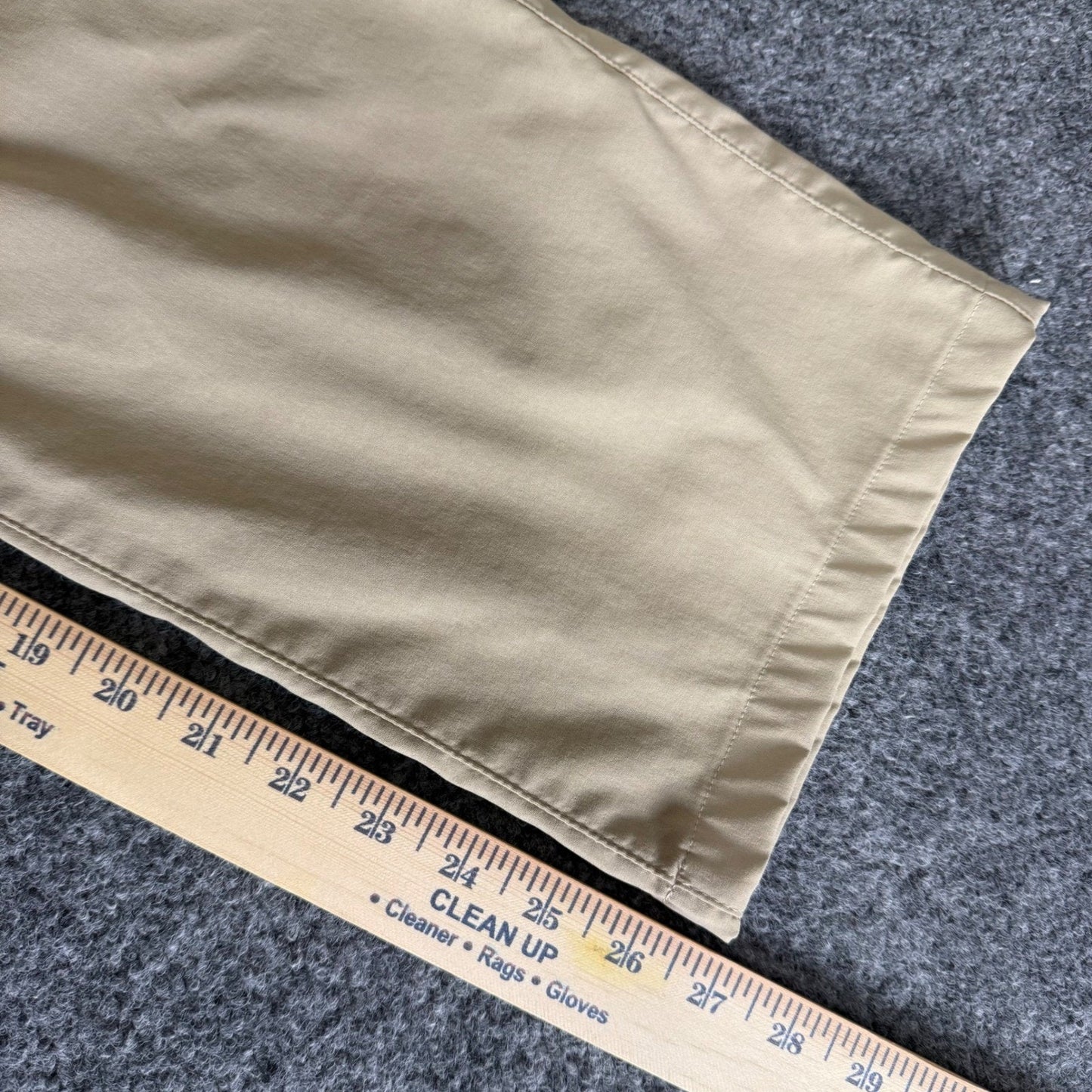 Eddie Bauer Travex Pants Mens 34x27 Beige Stretch Outdoor Hiking Travel Casual