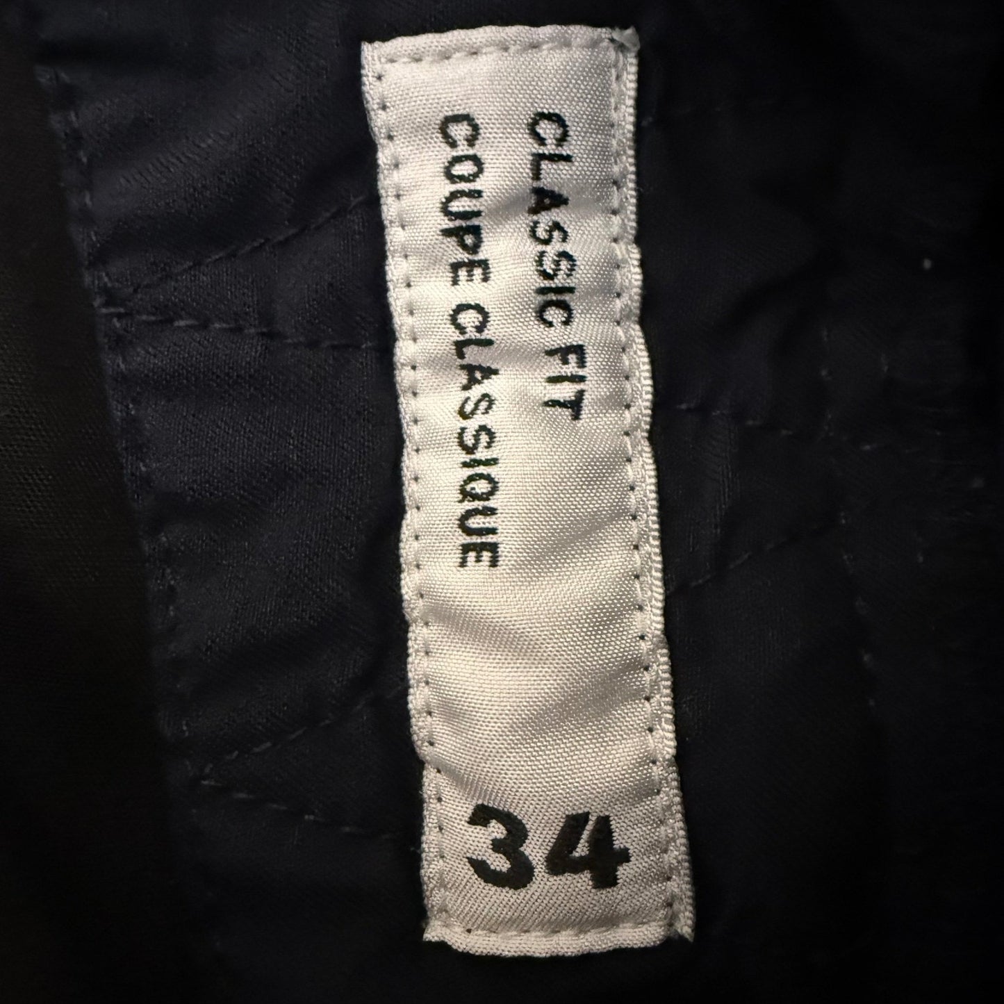 Projek Raw Pants Mens 34 Navy Blue Casual Stretch Slim Straight Everyday Comfort