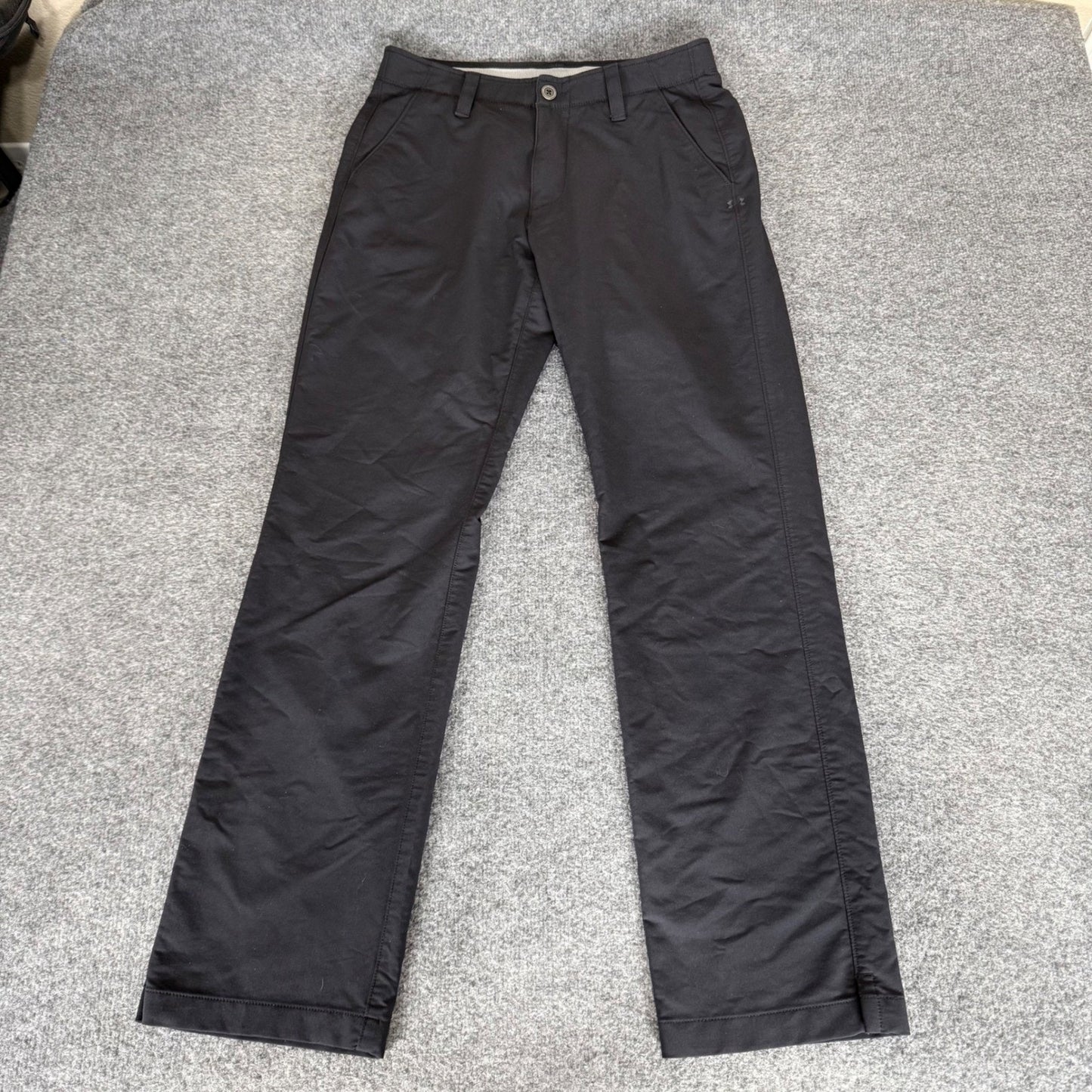 Under Armour Mens Match Play Golf Pants Black 30x32 Performance Stretch Casual