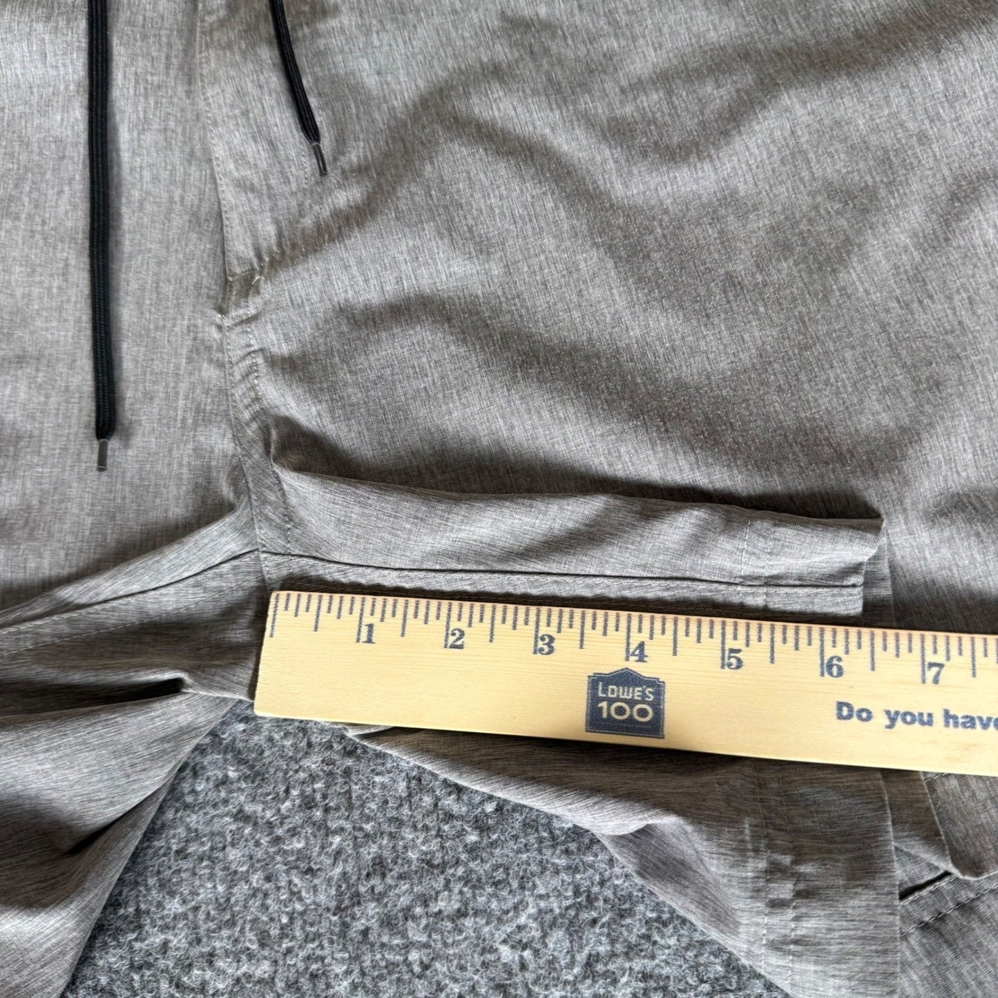 Thousand Miles Short Mens Medium Gray Travel Athletic Stretch Lightweight Casual