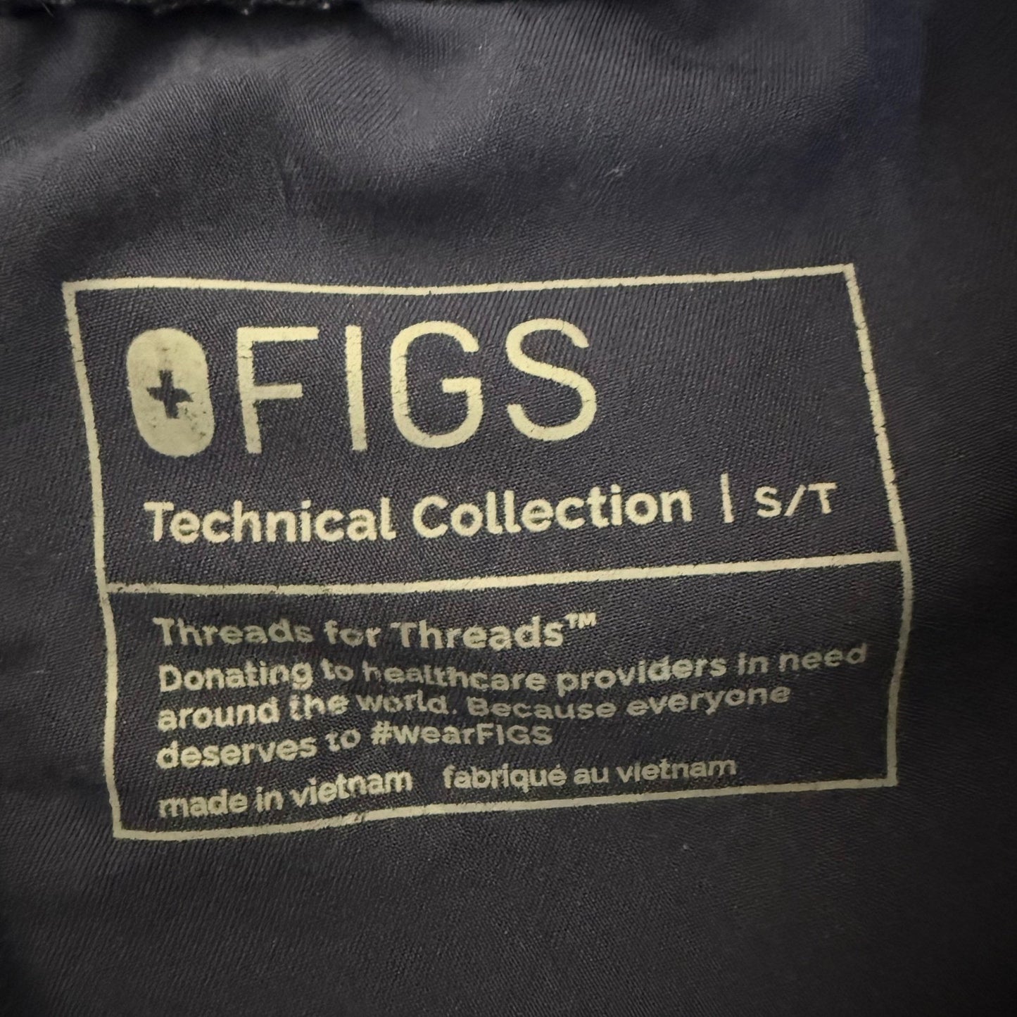 FIGS Yola Scrub Pant Mens Small Tall S/T 29x32 Navy Blue Medical Uniform Nursing