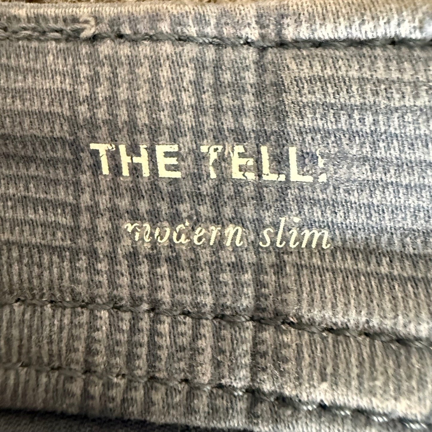 AG Adriano Goldschmied The Tellis Modern Slim Blue Glen Plaid Pants 31x34 Mens