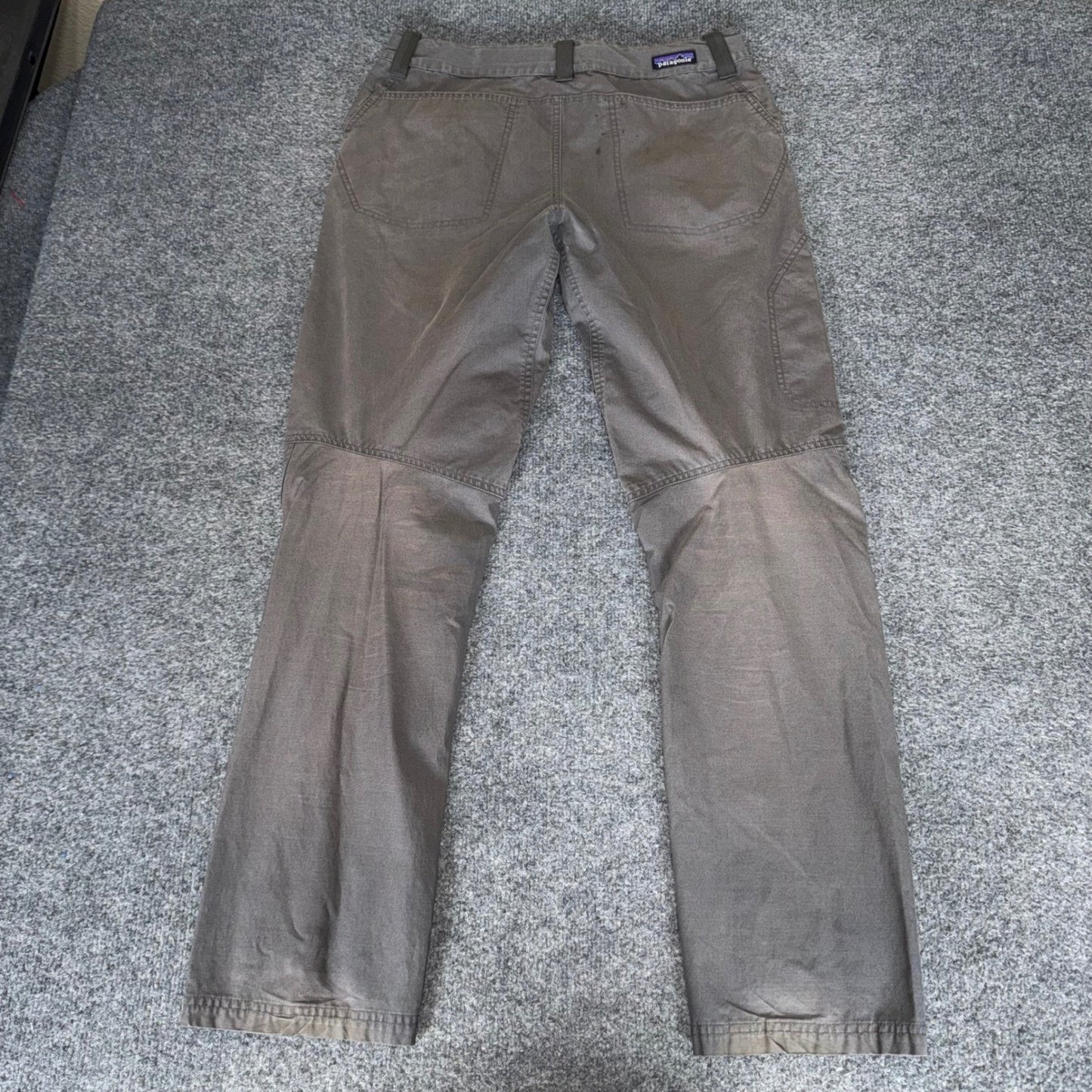 Patagonia Mens Venga Rock Pant Grey Organic Cotton Climbing Hiking 31x32 Outdoor