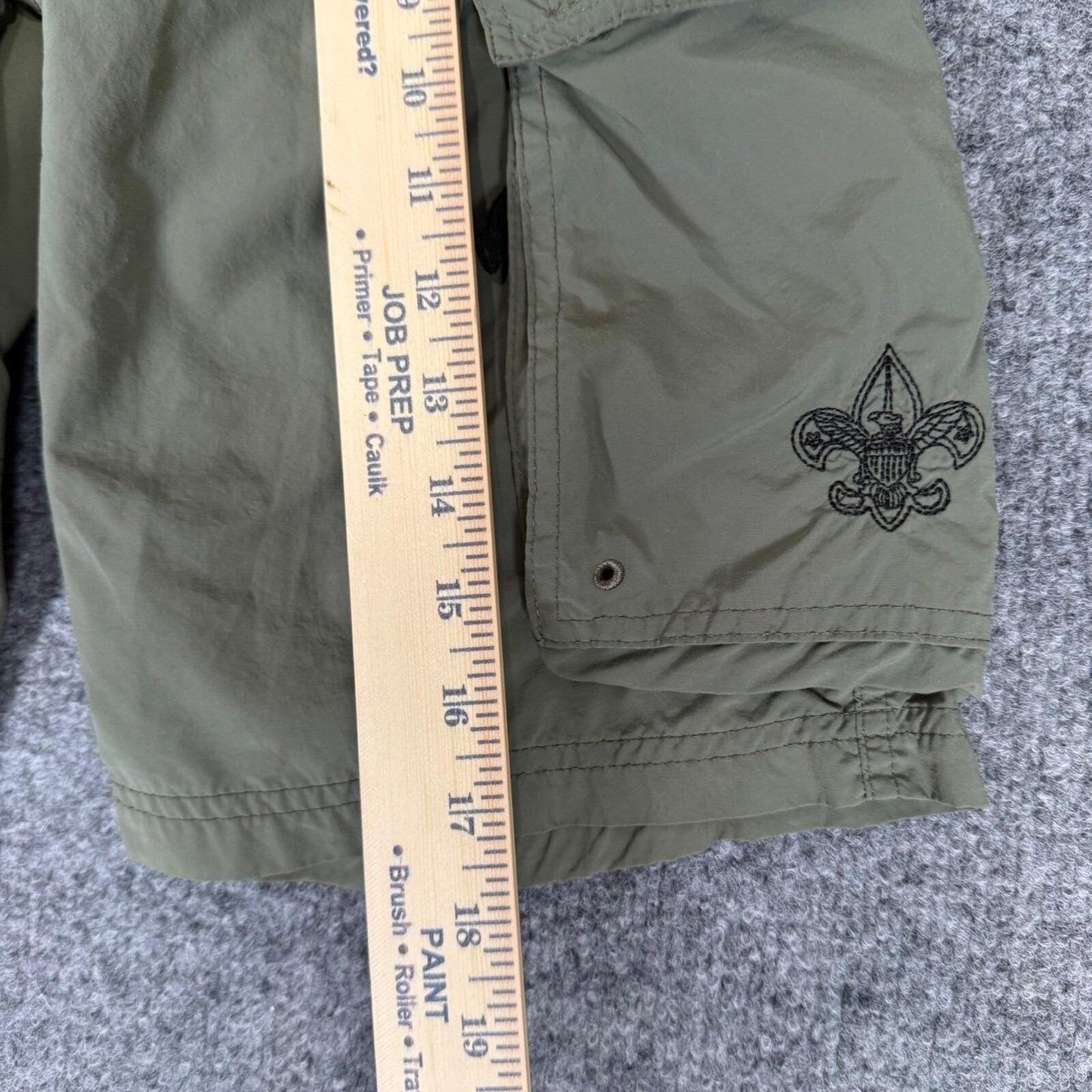 Scouting America Uniform Shorts Youth XL Green Boy Scouts Outdoor Utility Hiking