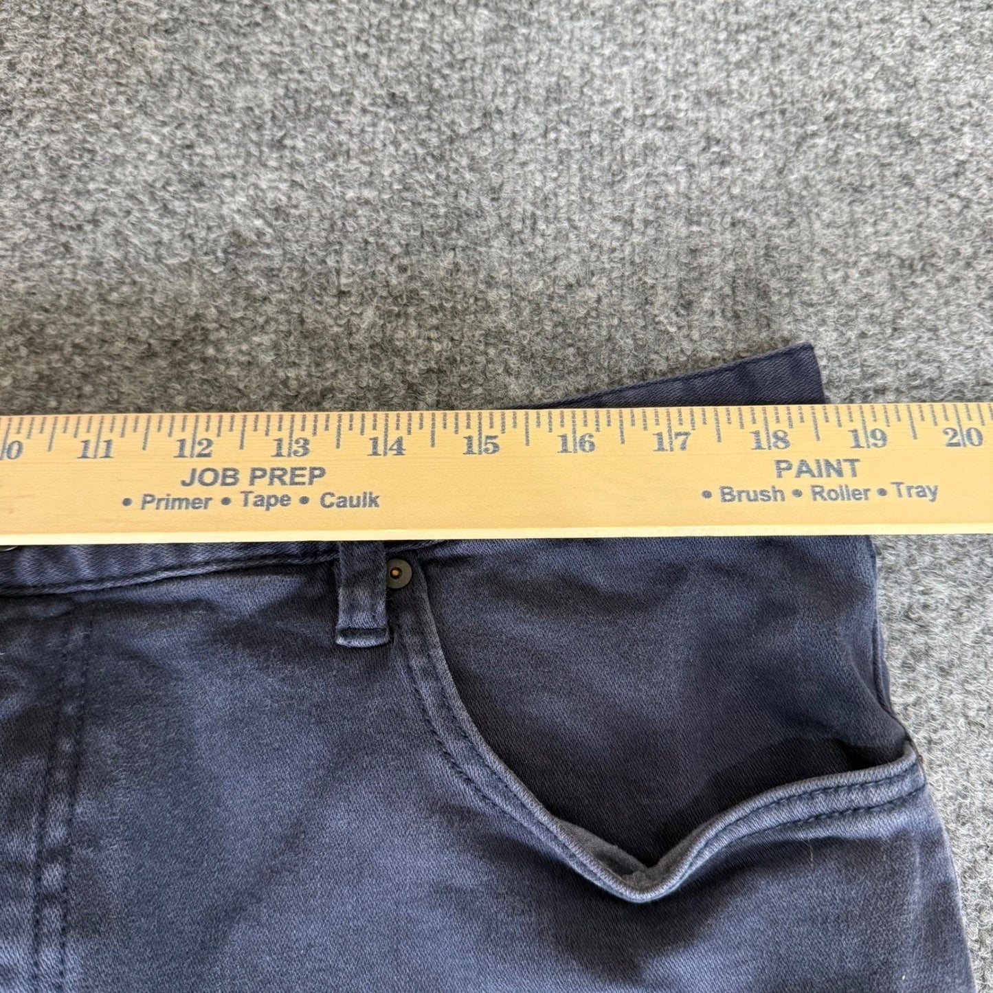 Roark HWY 128 Denim Jeans Men 38x32 (Fits 37x31) Navy Blue Straight Fit Everyday