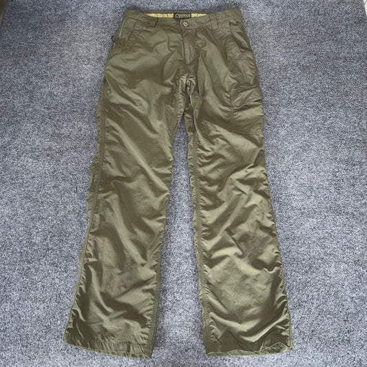 Mountain Khakis Granite Creek Pant Mens 33x34 (31x32) Green Nylon Hiking Outdoor