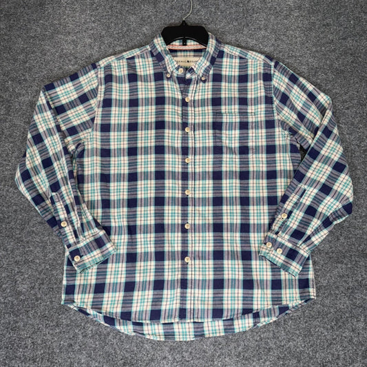 The Normal Brand Flannel Shirt Plaid Button Down Long Sleeve Cotton Mens Large