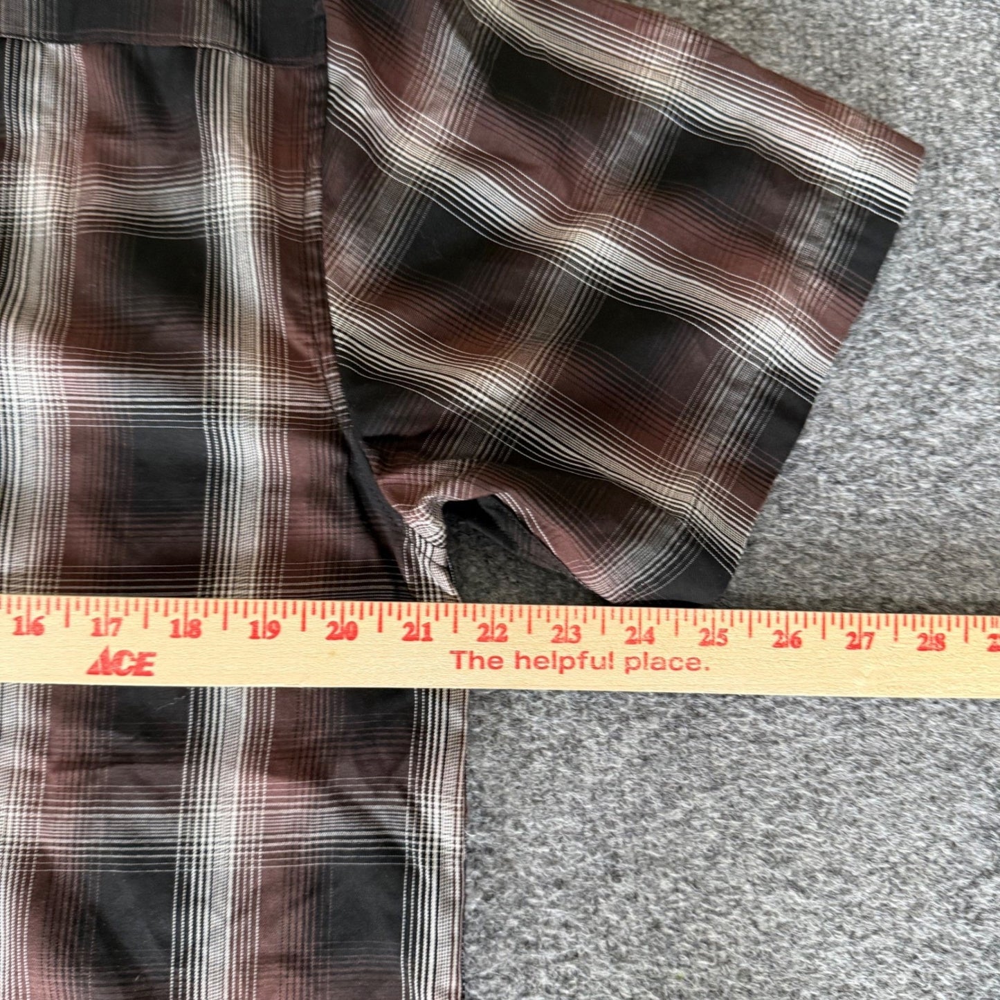 Dixxon Flannel Guerrero Brown Plaid Short Sleeve Bamboo Blend Shirt Mens Medium