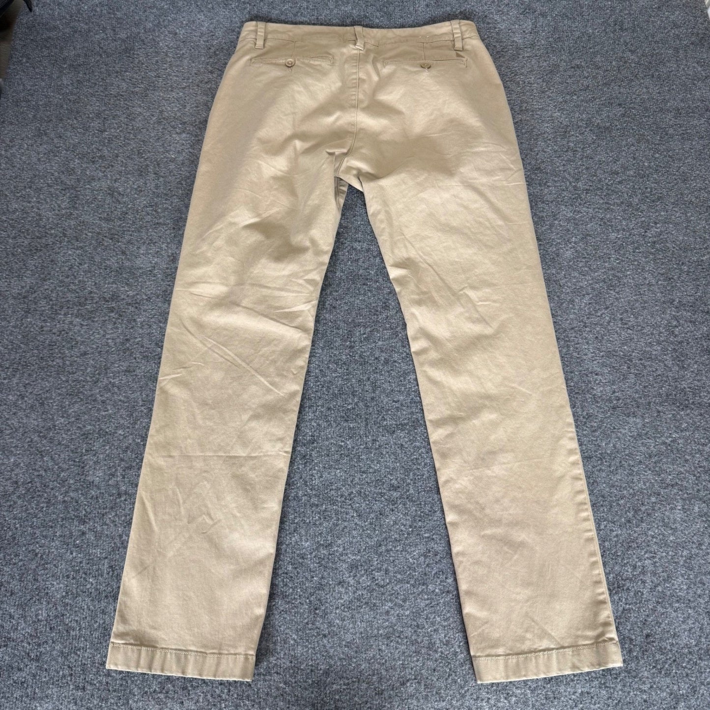 UNTUCKit Chino Pant Mens 32x32 (33x31) Beige Straight Fit Casual Everyday Office