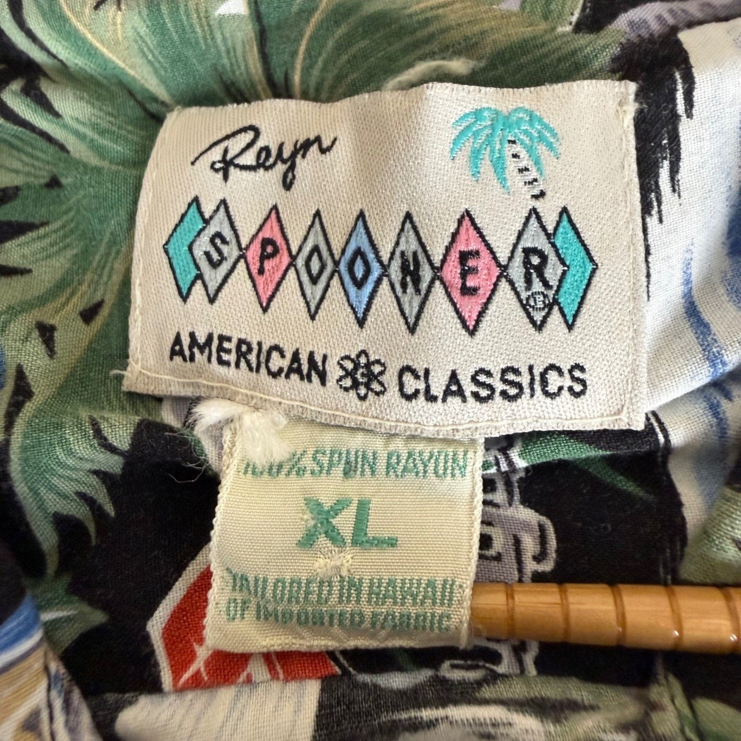 Reyn Spooner Hawaiian Shirt Mens XL Cars Floral Aloha Camp Casual