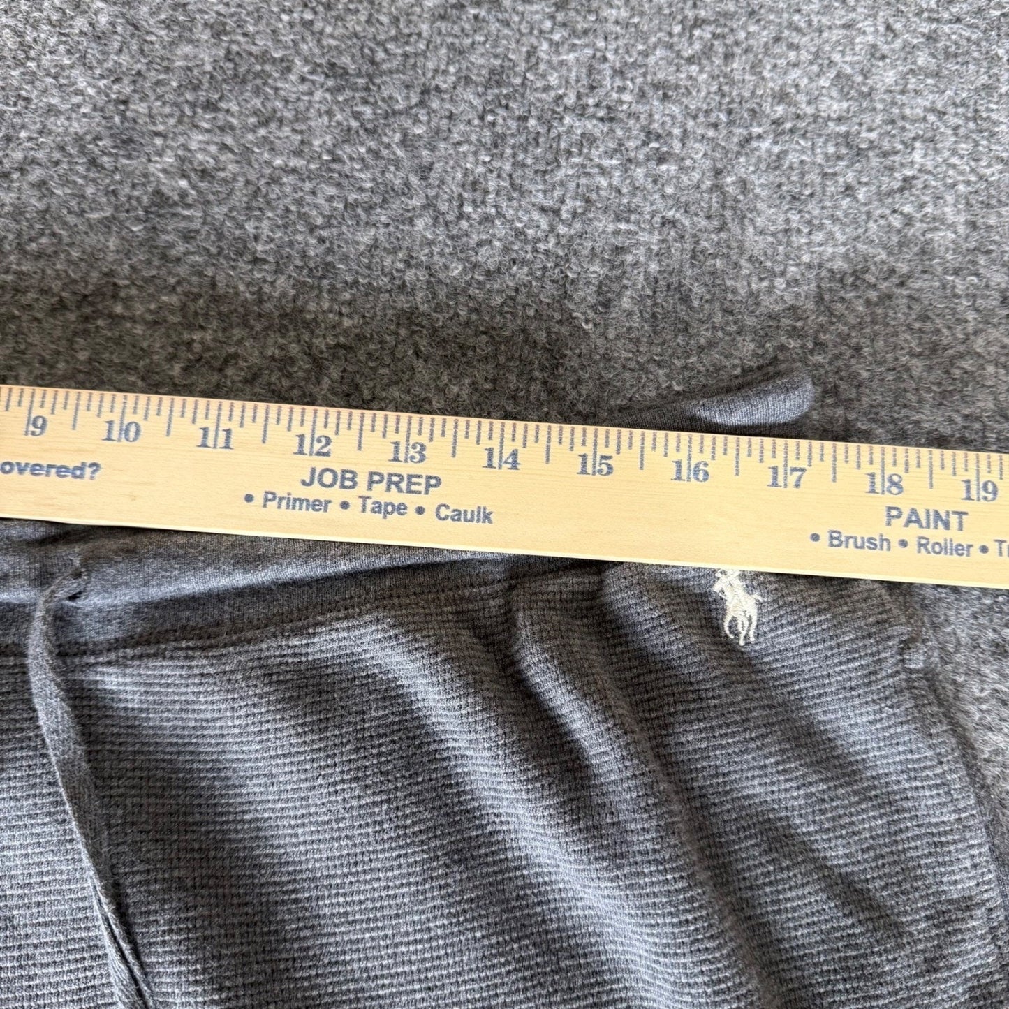 Polo Ralph Lauren Lounge Pants Mens Large Gray Waffle Thermal Sleepwear Comfort