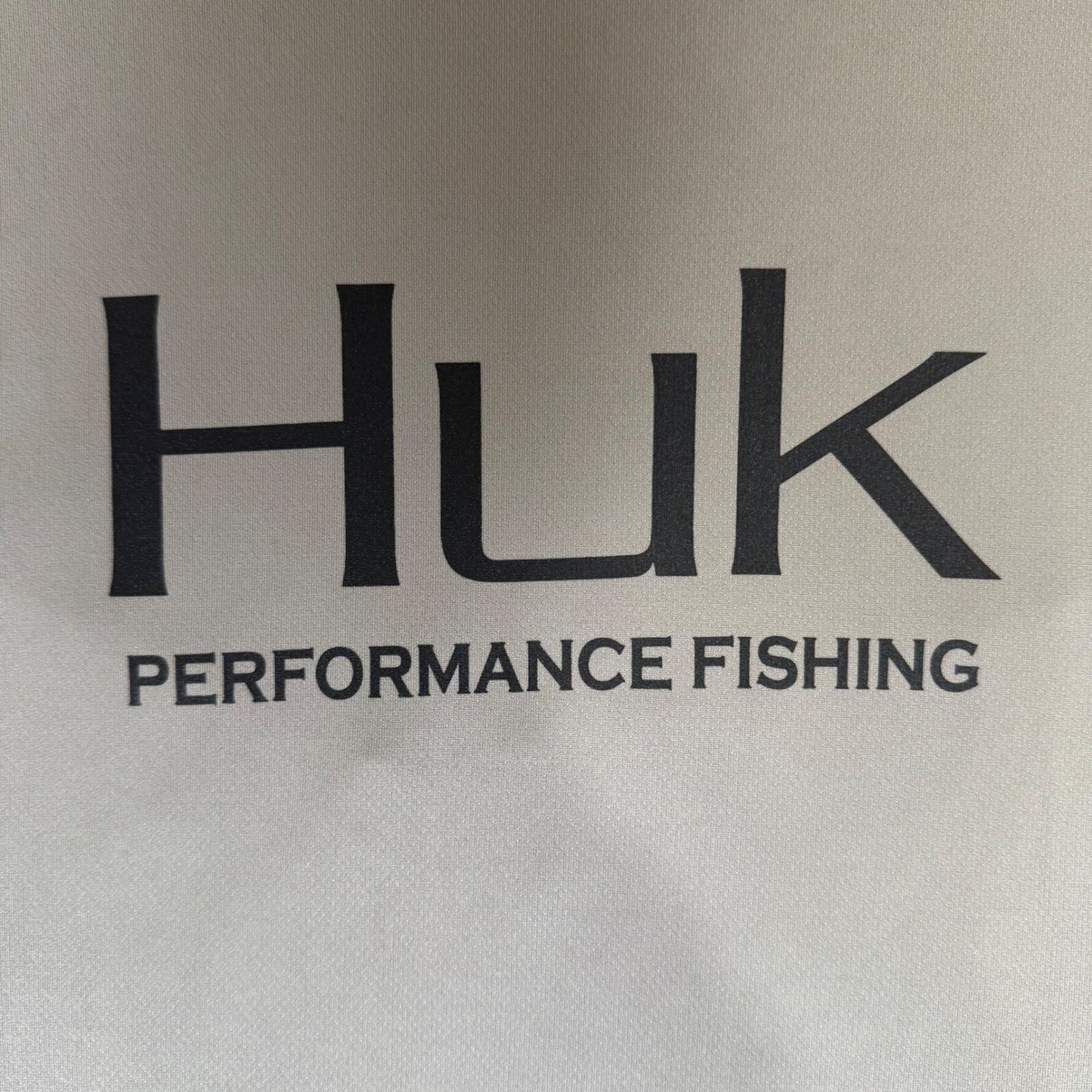 Huk Performance Fishing Shirt Long Sleeve Moisture Wicking Gray XL