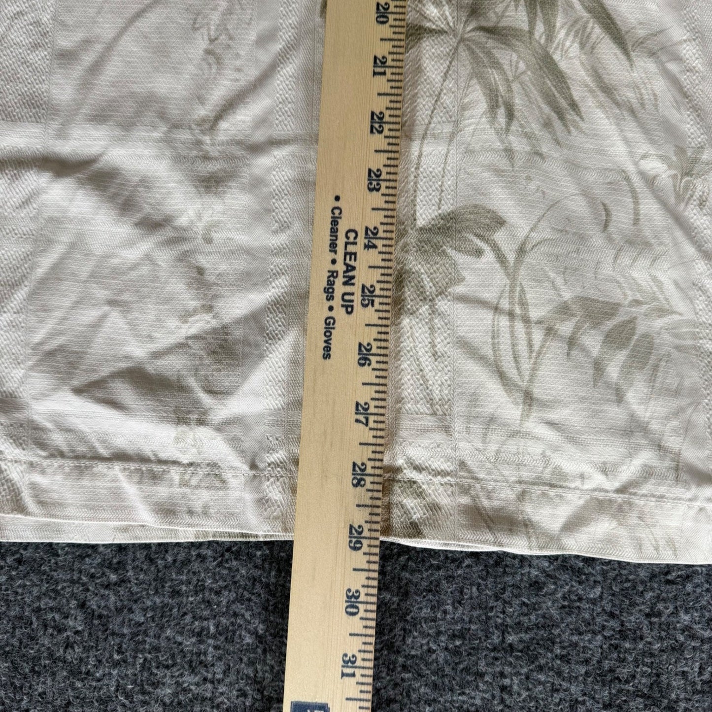 Tommy Bahama Mens Medium Silk Camp Shirt Palm Print Short Sleeve Button Up