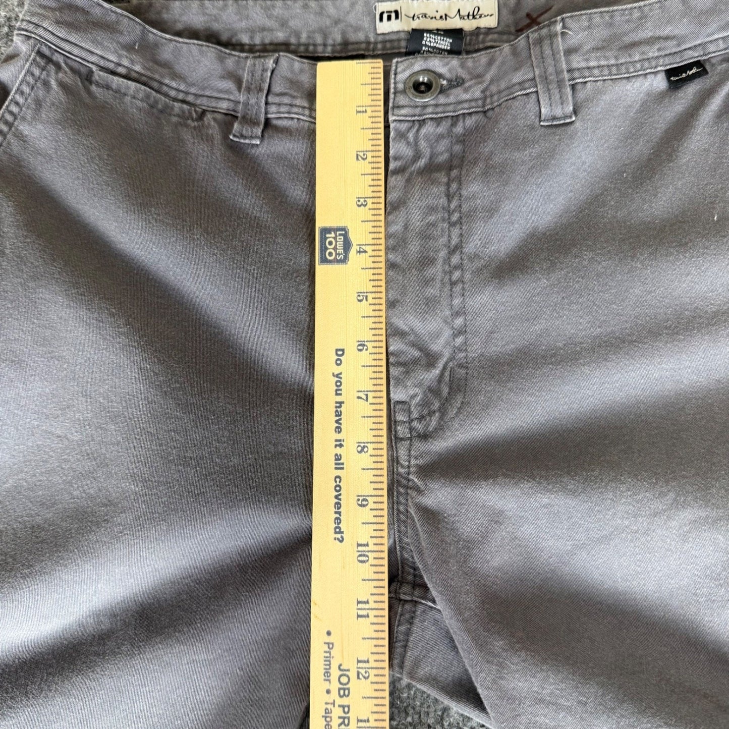 Travis Mathew Pants Mens 34x32 Gray Tencel Chino Casual Golf Comfort Everyday