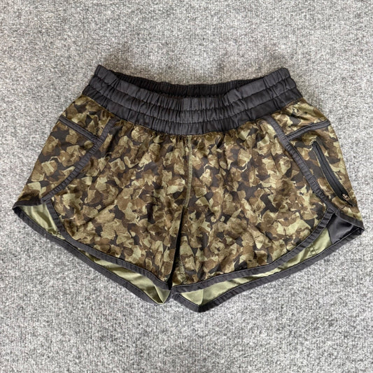 Lululemon Mystic Jungle Fatigue Short Womens Size 6 Camo Lined Athletic Workout
