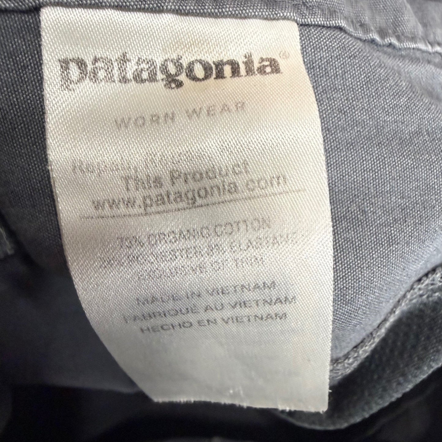 Patagonia Mens Venga Rock Pant Grey Organic Cotton Climbing Hiking 31x32 Outdoor