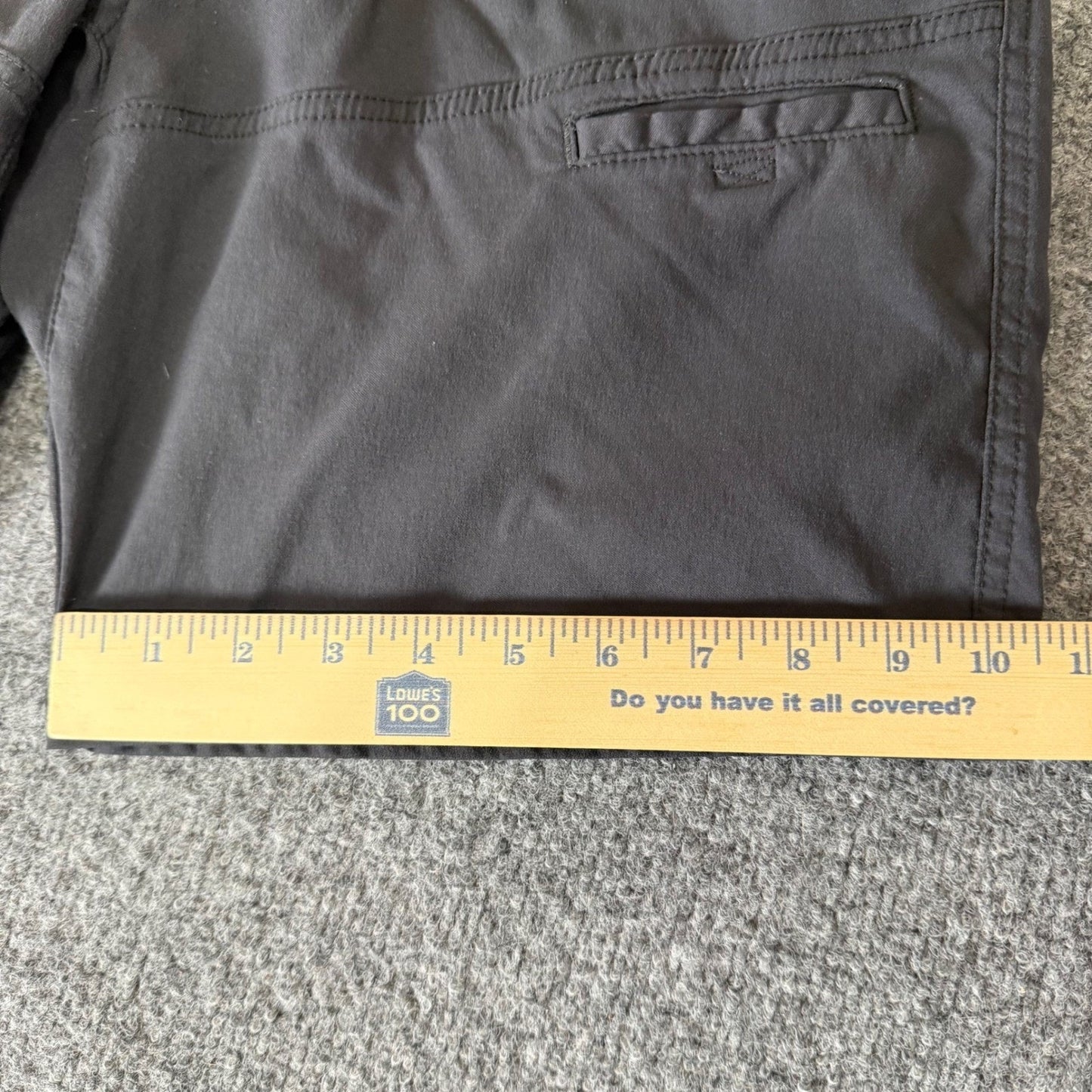 Wrangler ATG All Terrain Gear Cargo Shorts Mens 36 Black Hiking Outdoor Trail
