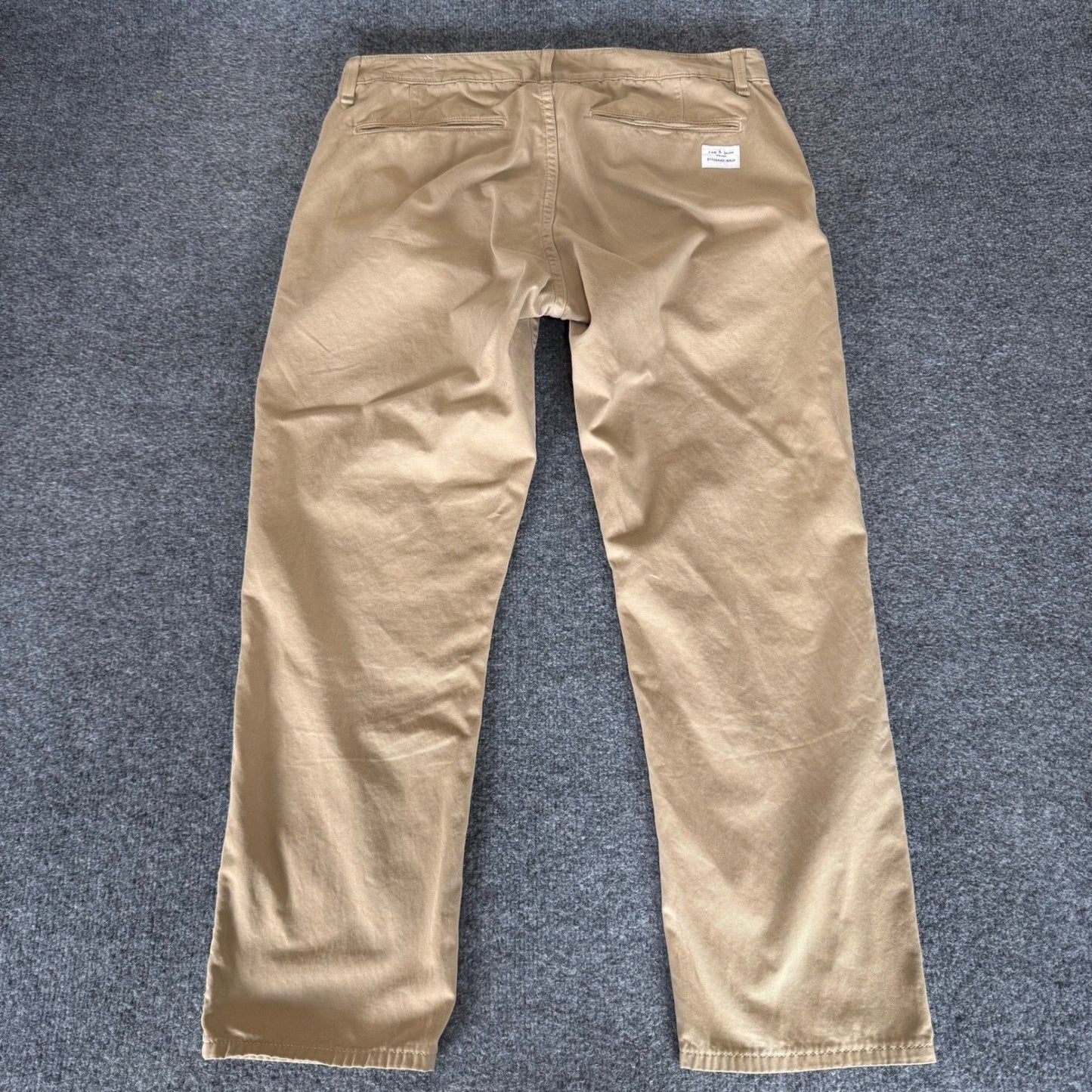 Rag & Bone Pants Mens 36x28 Beige Cotton Chino Straight Leg Casual Everyday