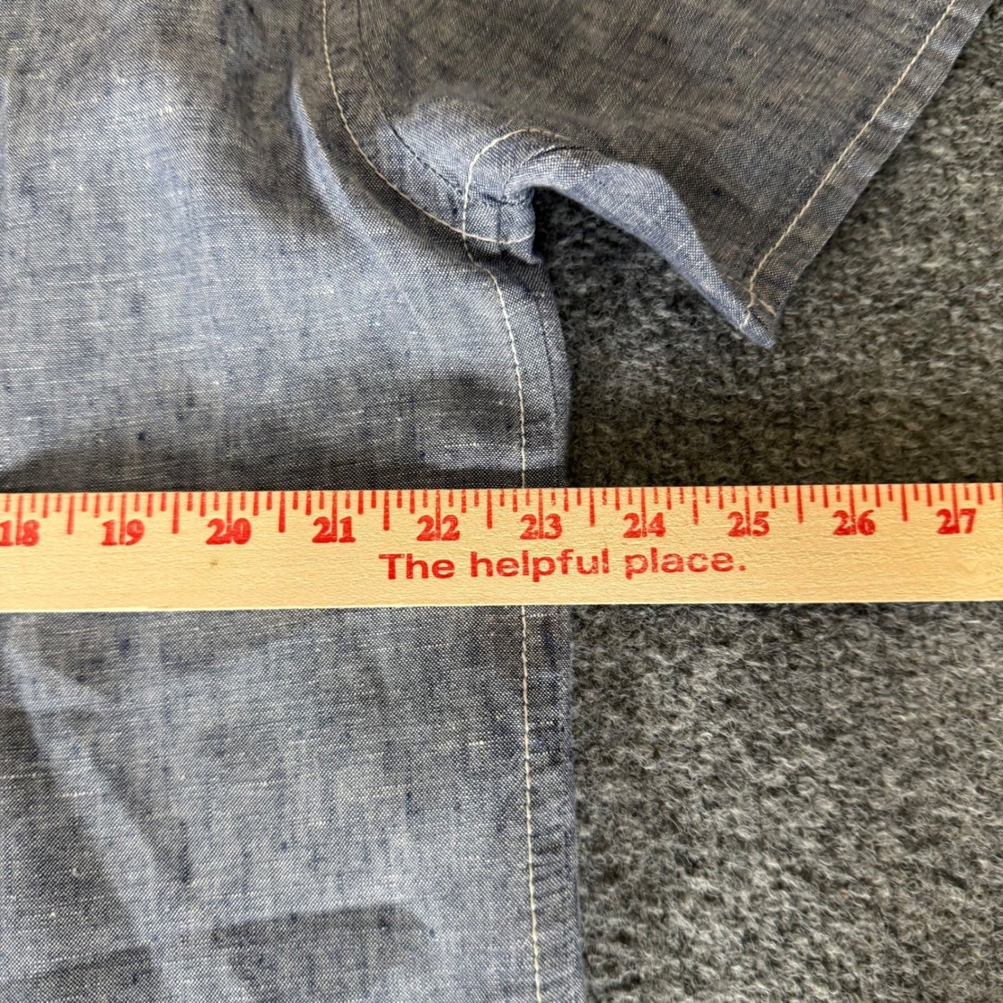 Tommy Bahama Linen Shirt Mens Large Blue Short Sleeve Button Up Casual Resort