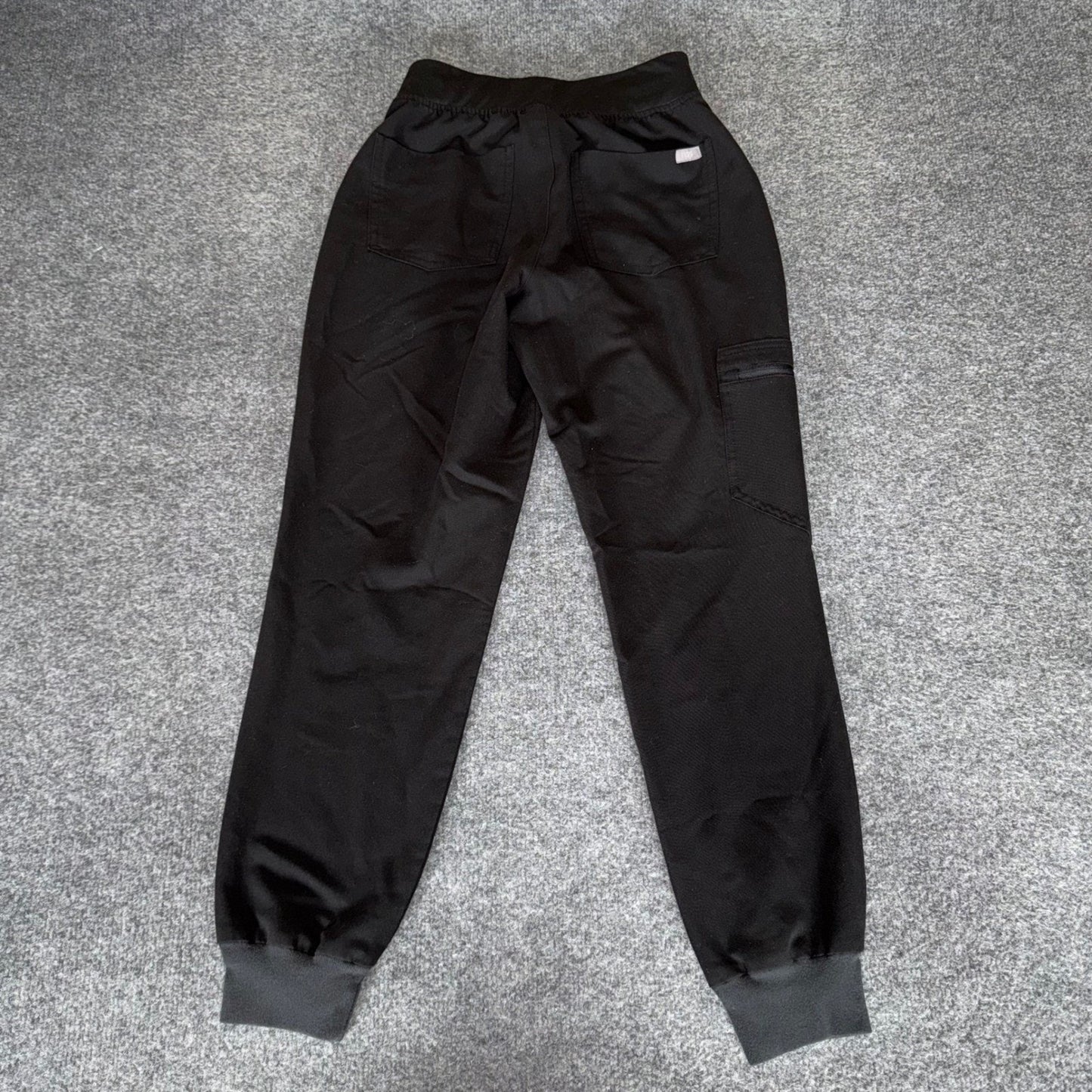 FIGS Zamora Scrub Jogger Pants Womens XS Black Medical Healthcare Doctor Uniform