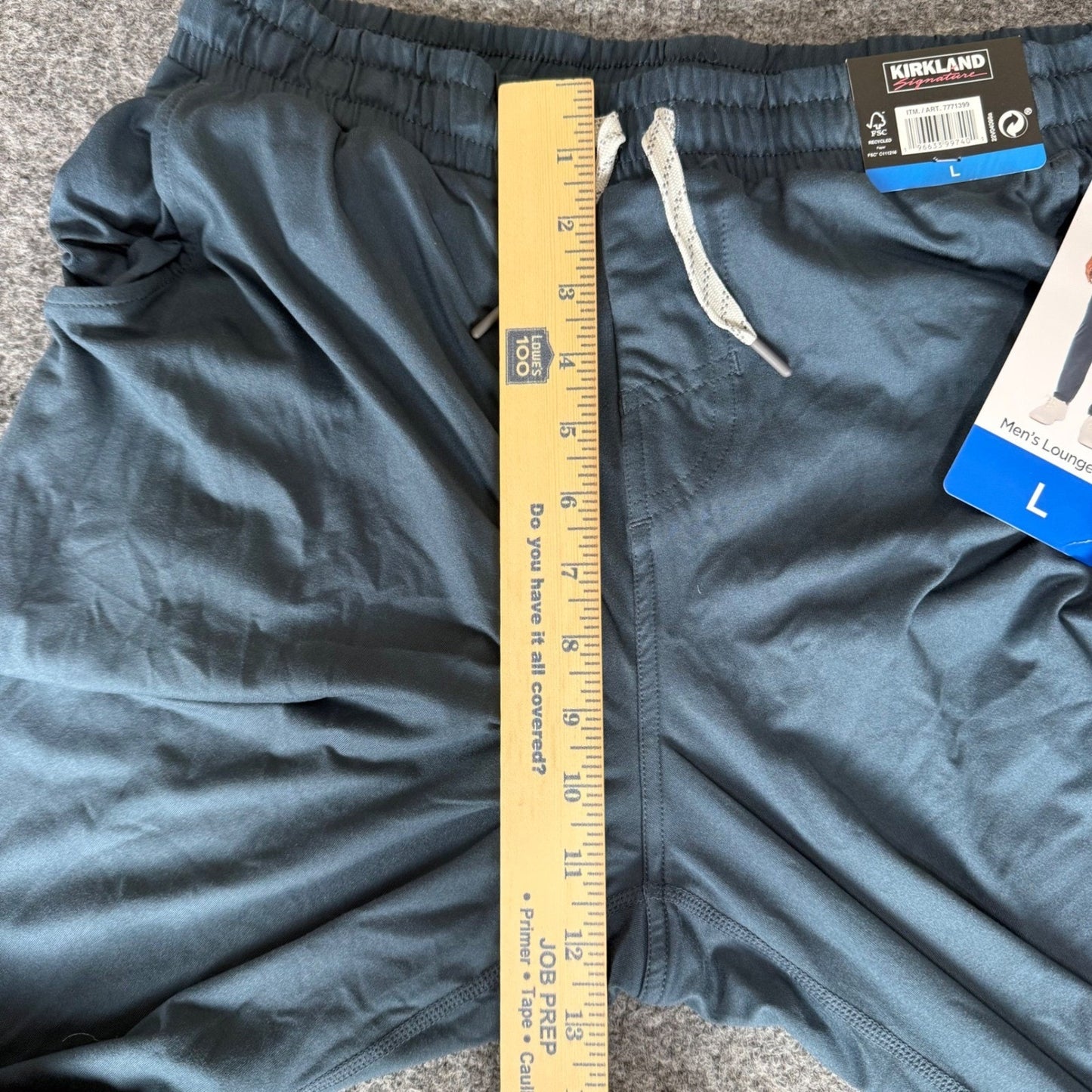 Kirkland Signature Mens Large Blue Lounge Pants NWT Soft Pajama Casual Comfort