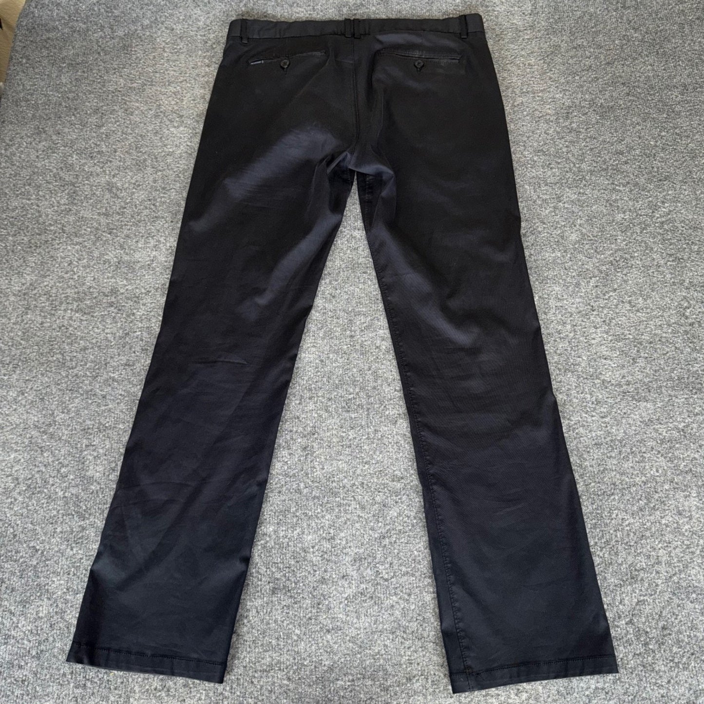 7 Diamonds Parker Pants Mens 33x32 (34x31) Black Stretch Casual Performance Golf