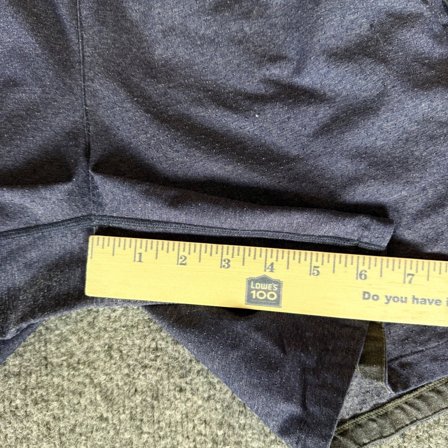 Rhone Athletic Shorts Mens Small Blue Gym Workout Lined Activewear Training