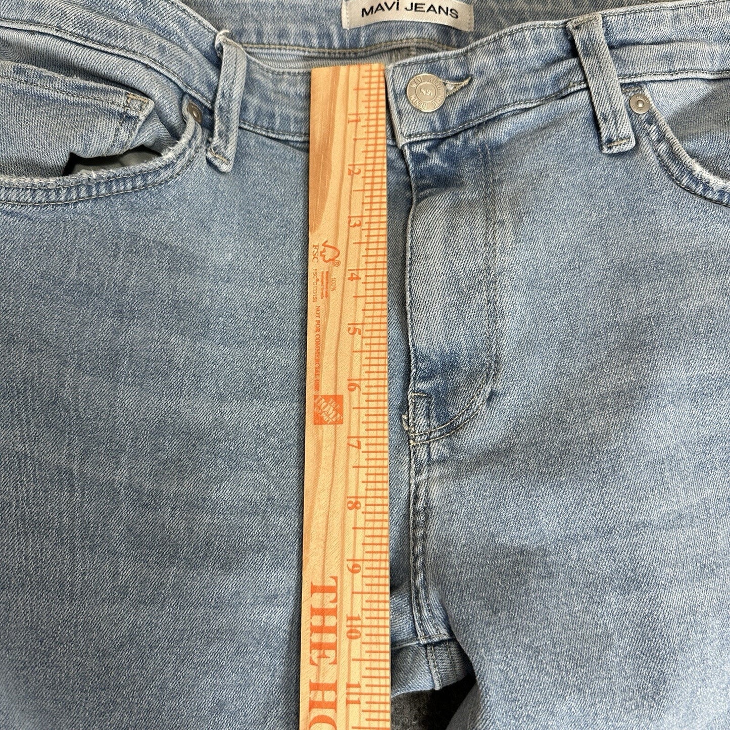 Mavi Jeans James Skinny Mens 37x27.5 Blue Denim Pants Light Wash Casual Mid Rise
