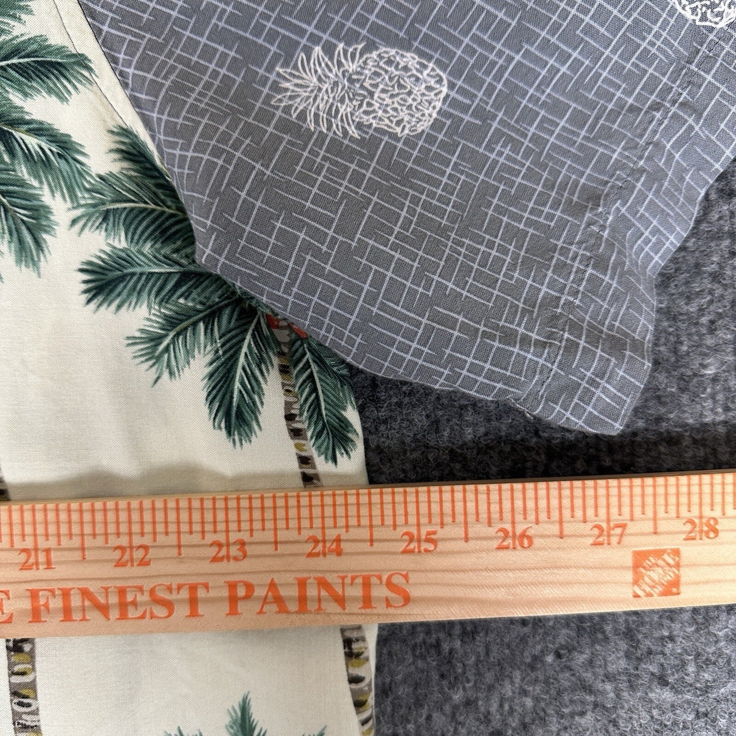Batck Bay Hawaiian Shirt Mens XL Rayon Palm Trees Pineapple Short Sleeve Adult