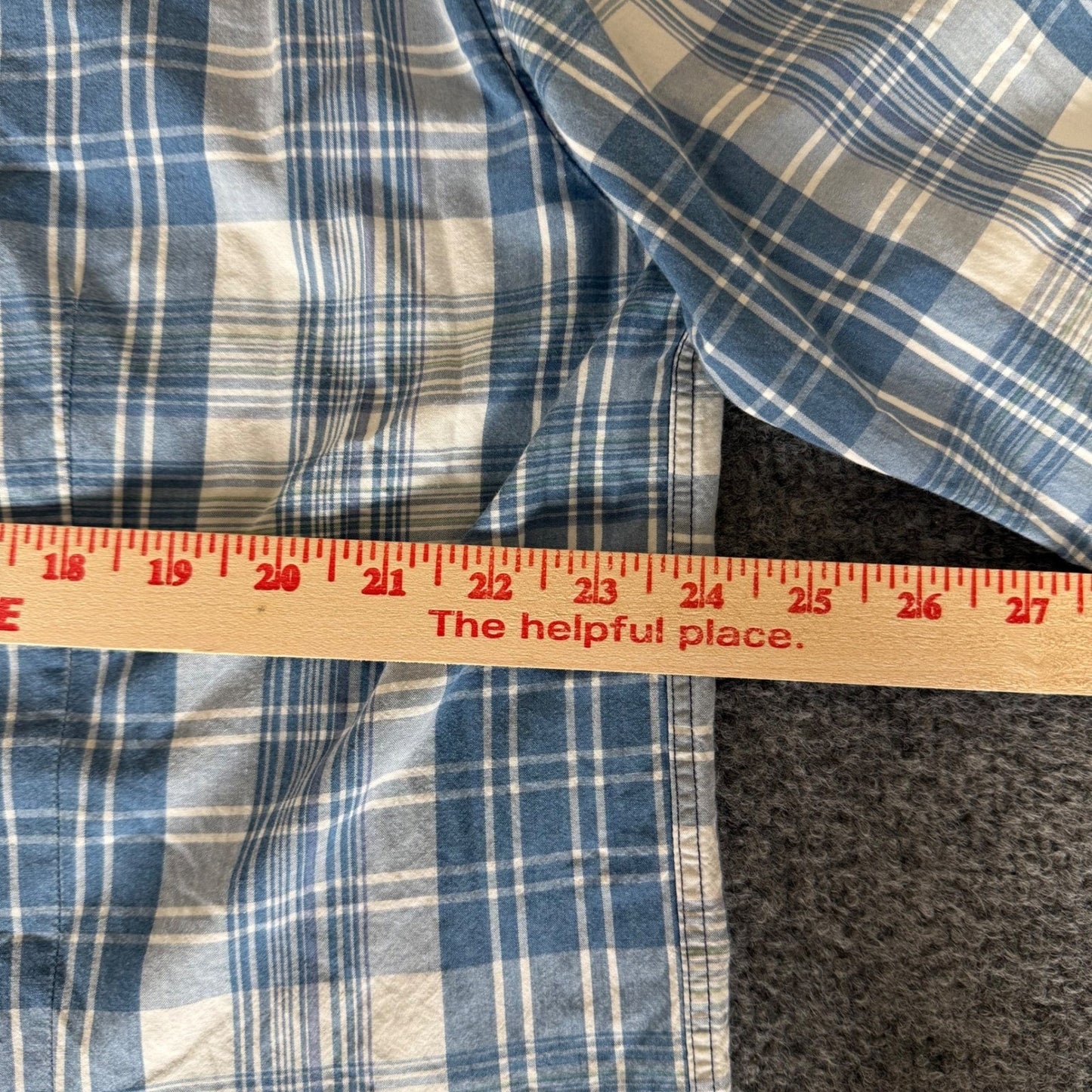 Barbour International Shirt Mens XL Blue Plaid Slim Fit Long Sleeve Button Down