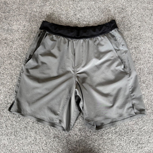 Ten Thousand Mens Interval Shorts Small Gray Athletic Workout Gym Training