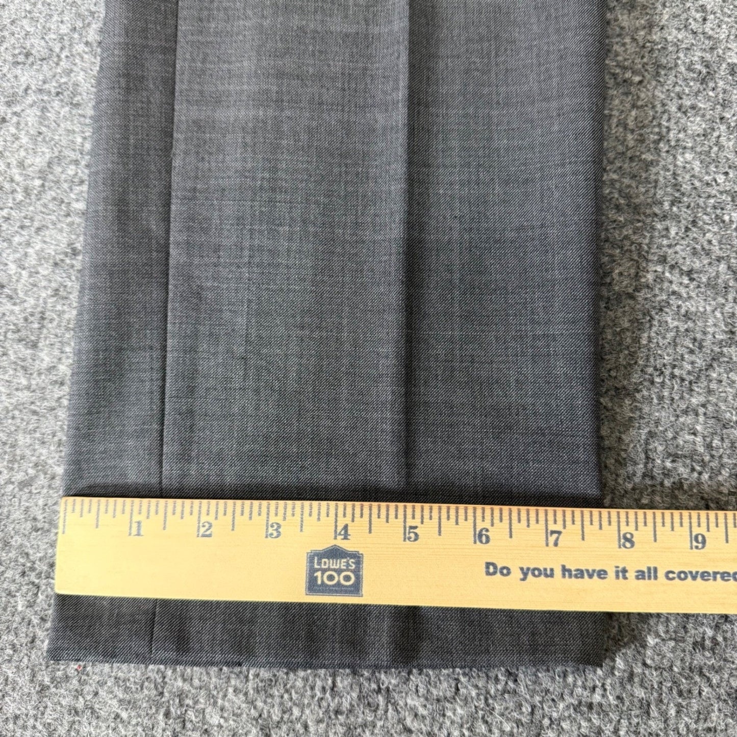 Lauren Ralph Lauren Mens Gray Wool Blend Sharkskin Dress Pants 32x30 Stretch
