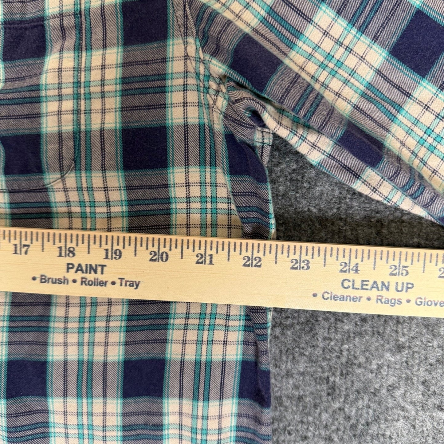 The Normal Brand Flannel Shirt Plaid Button Down Long Sleeve Cotton Mens Large