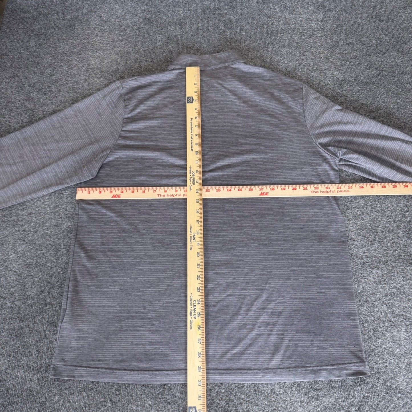 TravisMathew Mens XL Gray 1/4 Zip Pullover Golf Sweatshirt Performance Casual