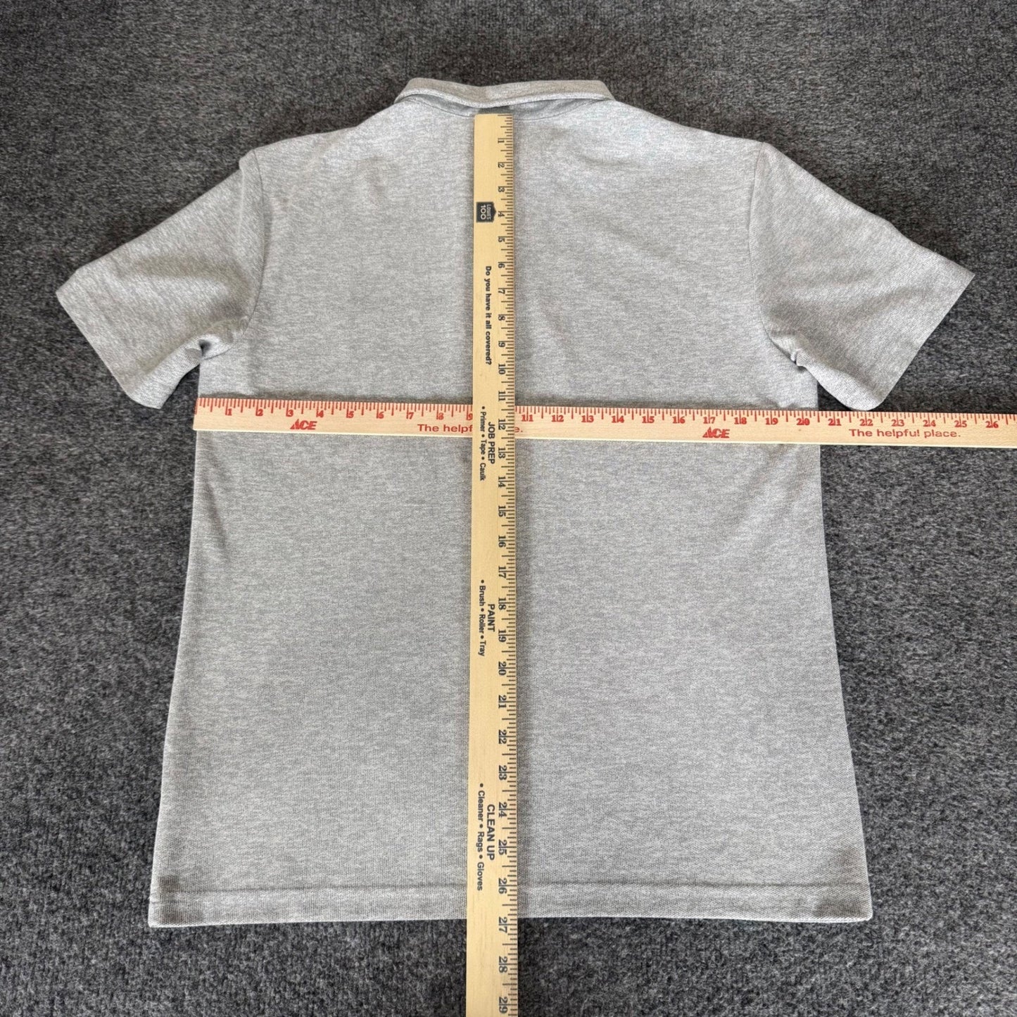 Vuori Ace Polo Shirt Mens M Gray Short Sleeve Stretch Casual Athletic Golf V164