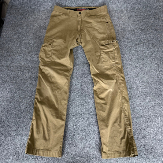 Wrangler ATG All Terrain Gear Mens Cargo Pants Brown 32x32 Outdoor Hiking Casual