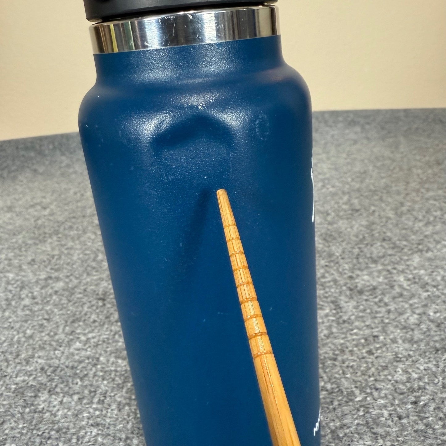 Hydro Flask 32oz Wide Mouth Water Bottle Blue w/Handle Insulated Stainless Steel