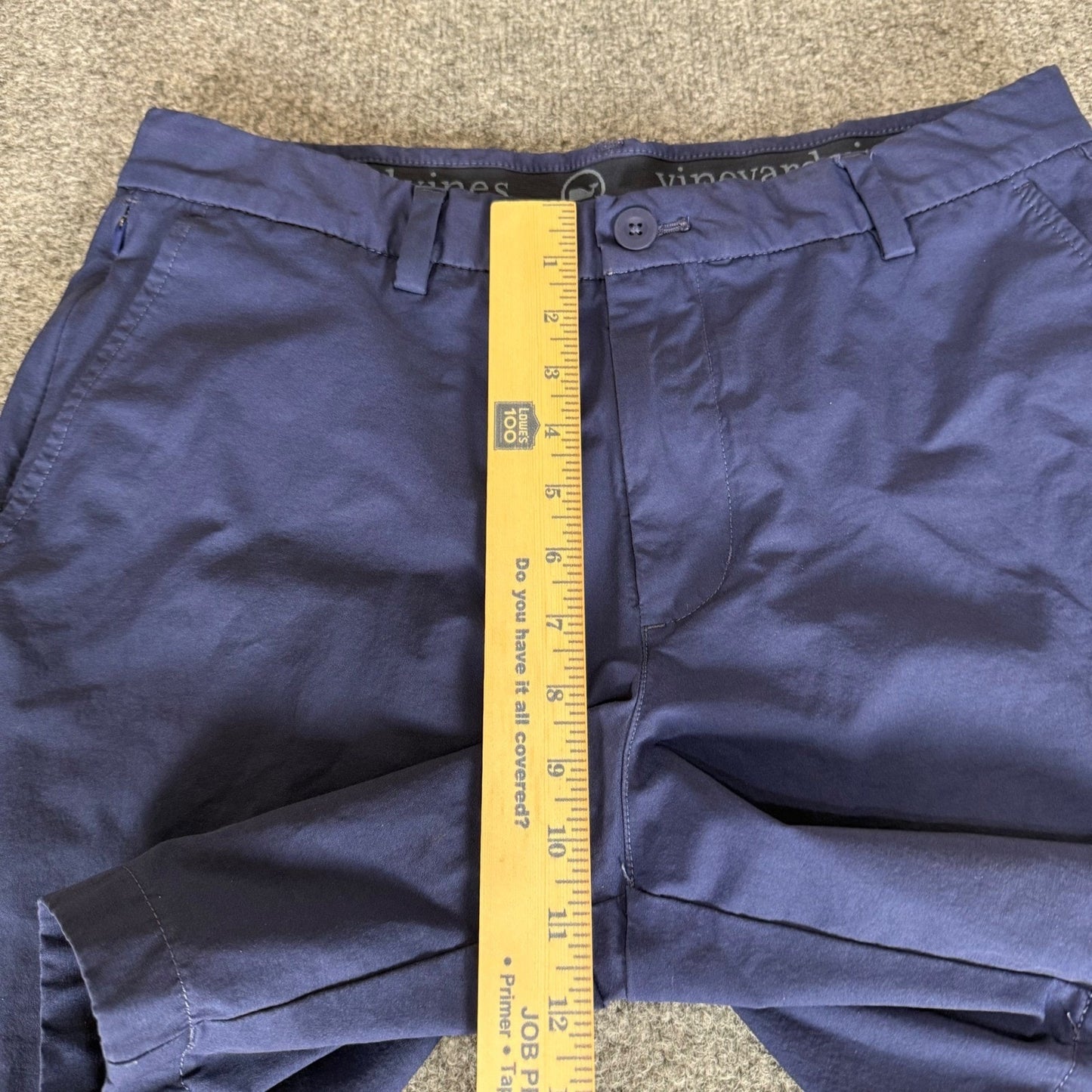 Vineyard Vines On The Go Shorts Mens 32 Blue Performance Stretch Golf Casual
