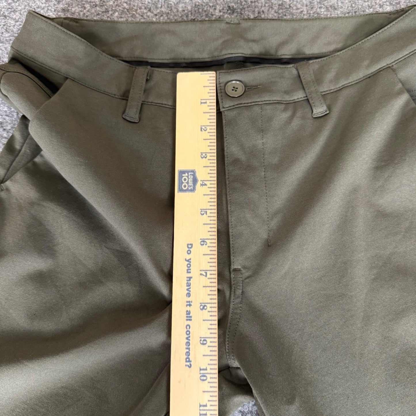 BYLT Everyday Pant 2.0 Mens Medium 31x29 Olive Green Slim Stretch Casual Comfort