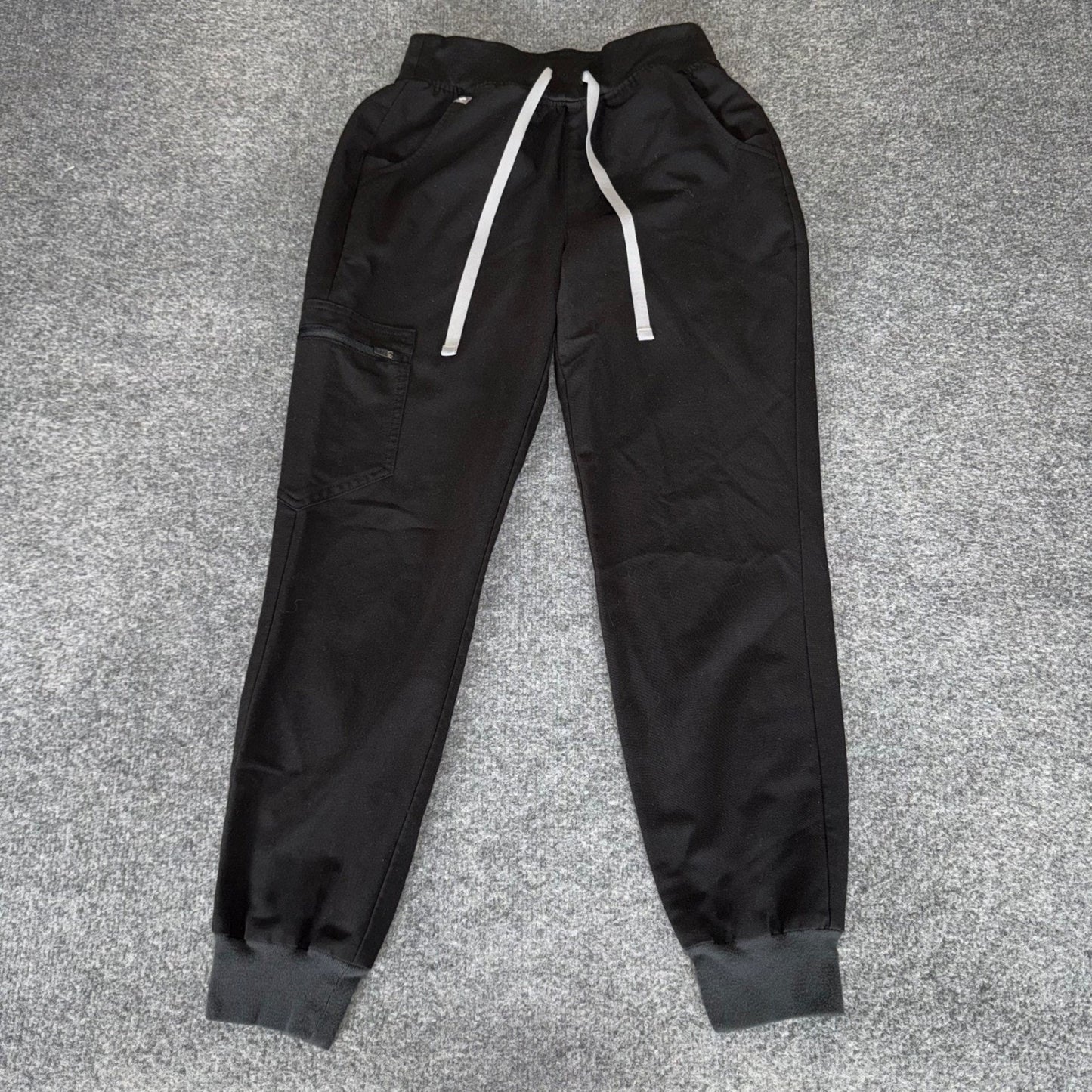 FIGS Zamora Scrub Jogger Pants Womens XS Black Medical Healthcare Doctor Uniform