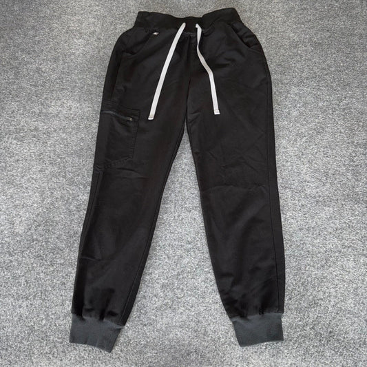 FIGS Zamora Scrub Jogger Pants Womens XS Black Medical Healthcare Doctor Uniform