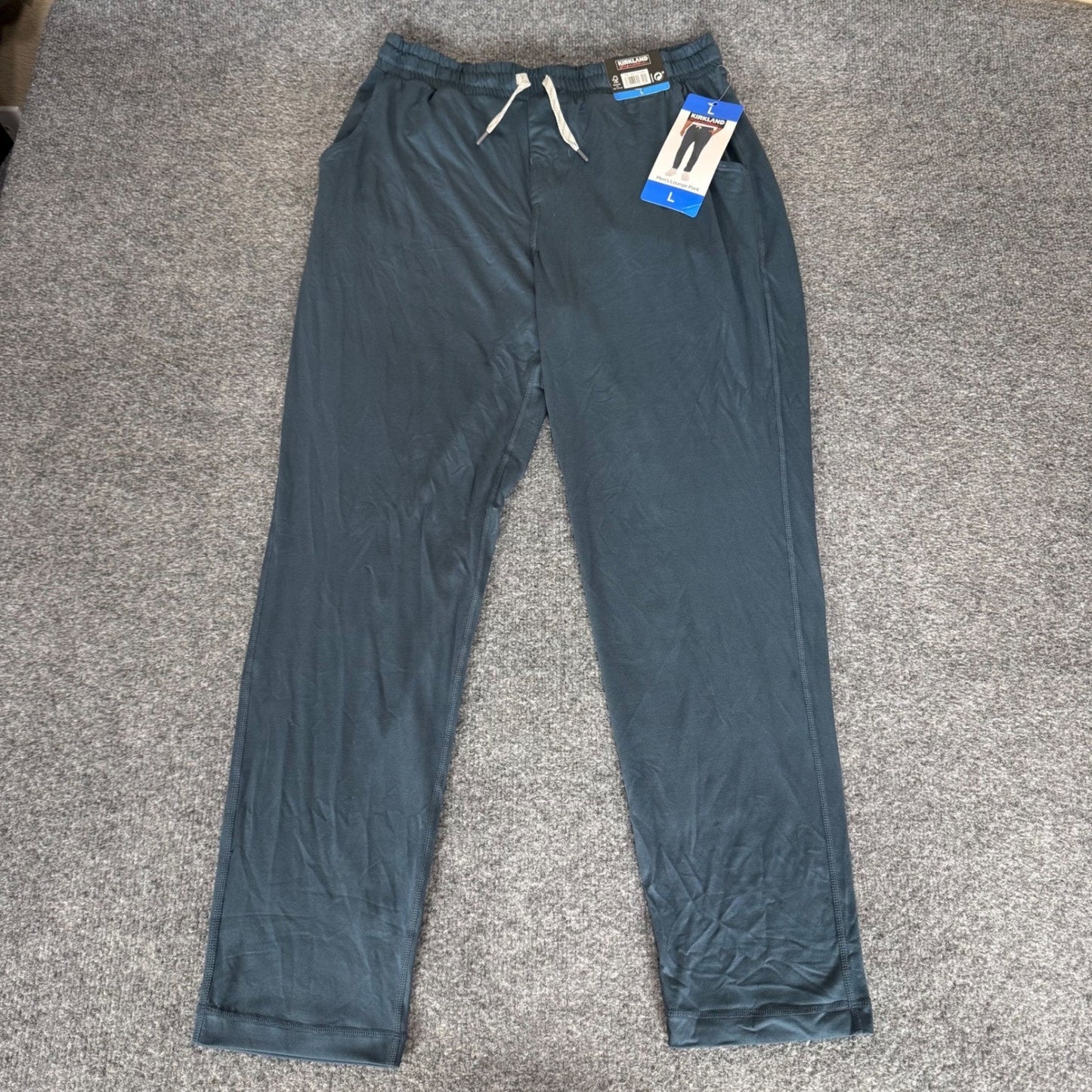 Kirkland Signature Mens Large Blue Lounge Pants NWT Soft Pajama Casual Comfort