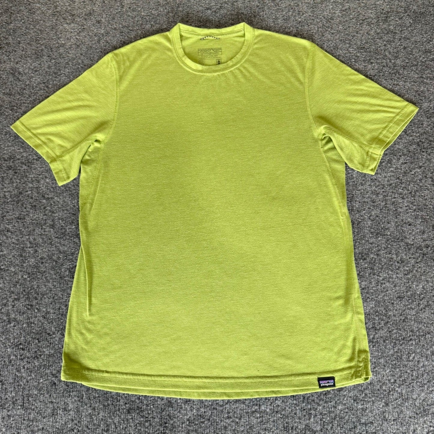 Patagonia Capilene Cool Trail Shirt Mens Small Green Performance Outdoor Hiking