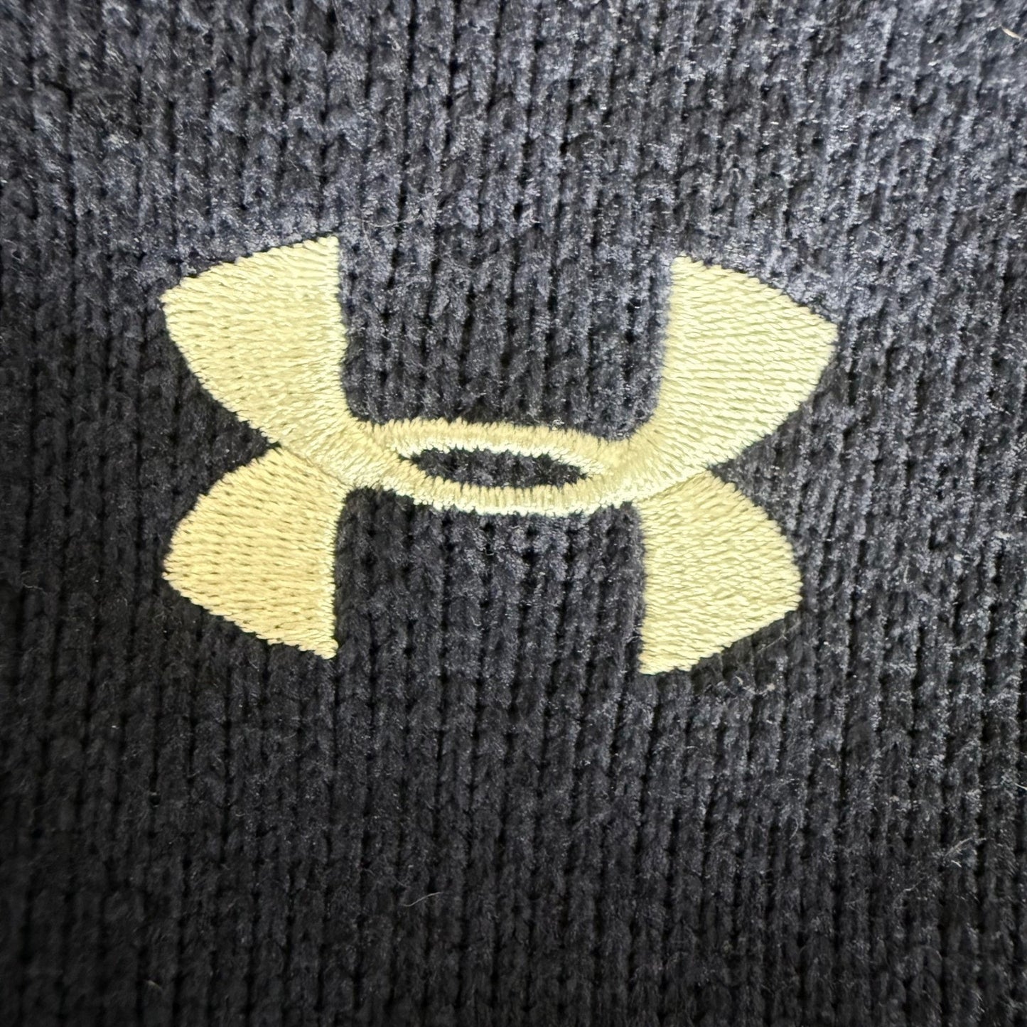 Under Armour Mens 2XL Navy Blue Quarter Snap Sweater Knit Fleece Pullover Casual