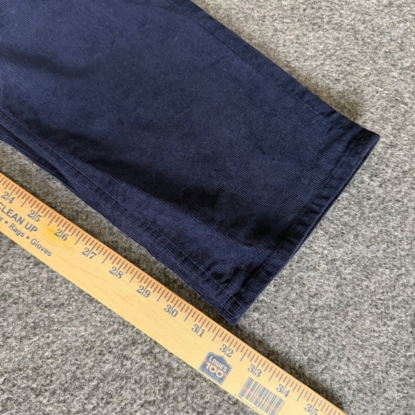 Vineyard Vines Mens Navy Blue Corduroy Pants 33x32 Straight Leg Stretch 5-Pocket