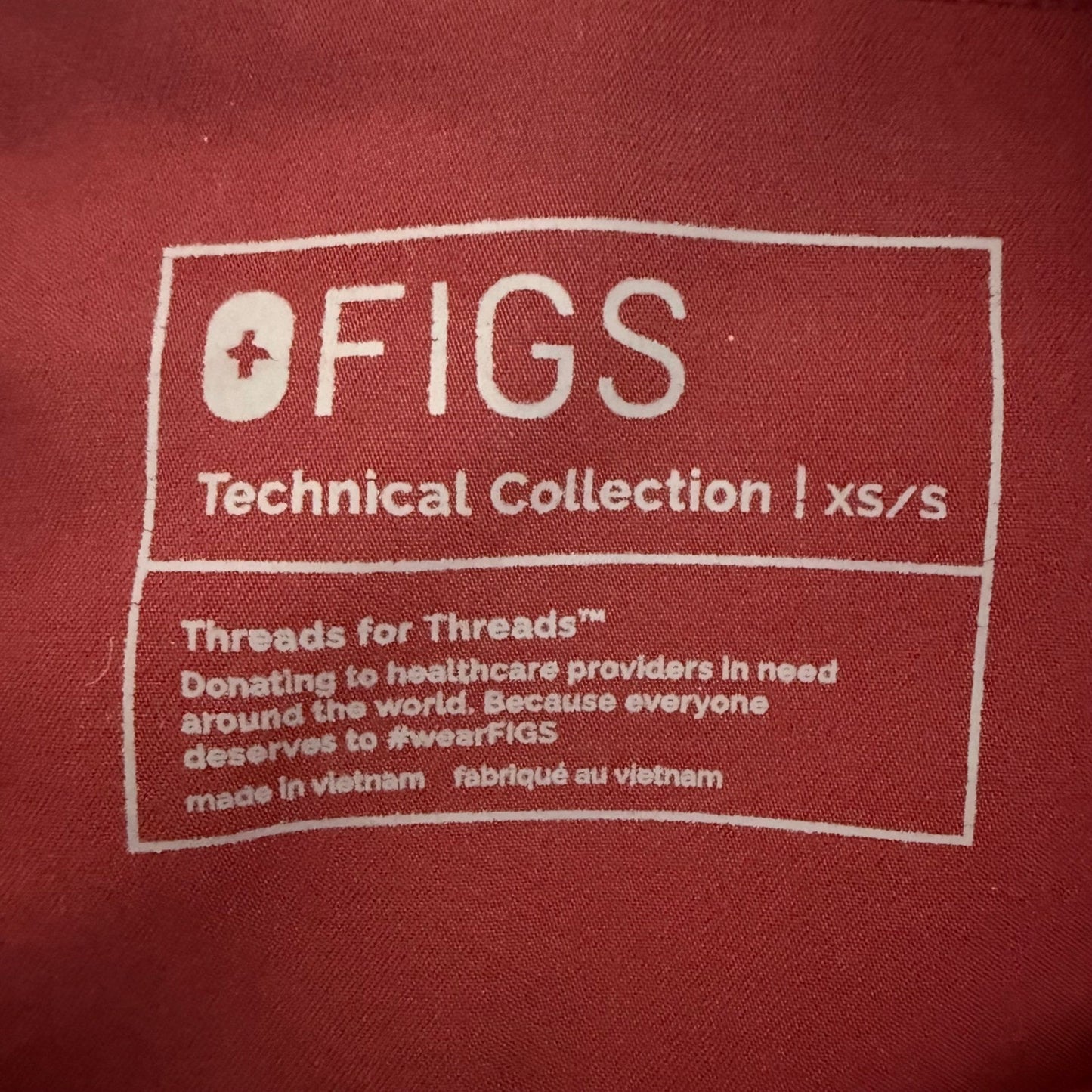 FIGS Zamora Scrub Pants Jogger Womens XS Slim 28x28 Burgundy Nursing Medical
