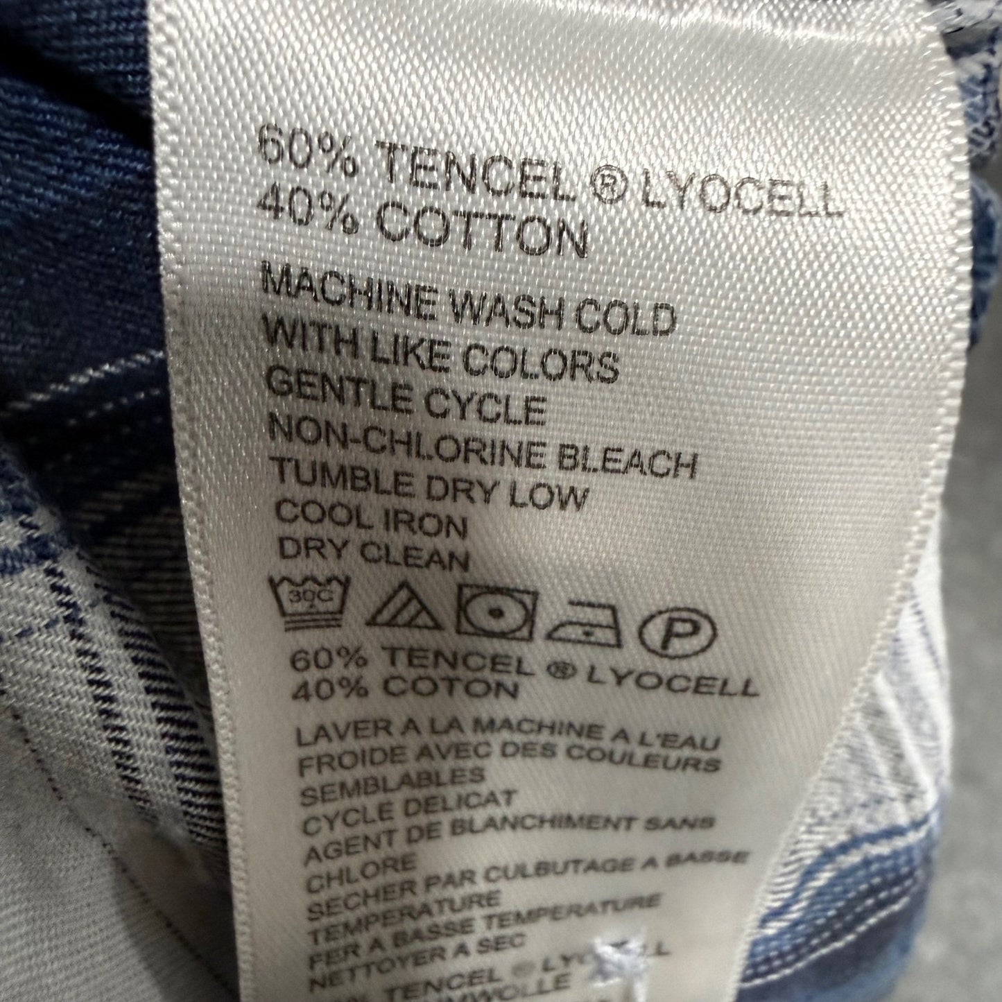 Tommy Bahama Shirt Mens Large Blue Plaid Short Sleeve Button Up Tencel Casual