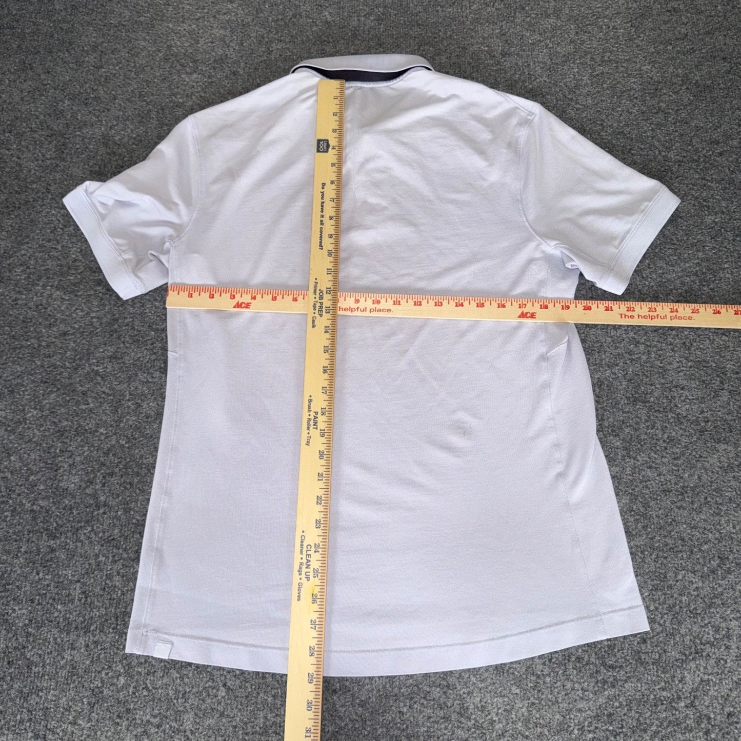 Lululemon Polo Shirt Mens Medium Lavender Short Sleeve Performance Athletic Golf