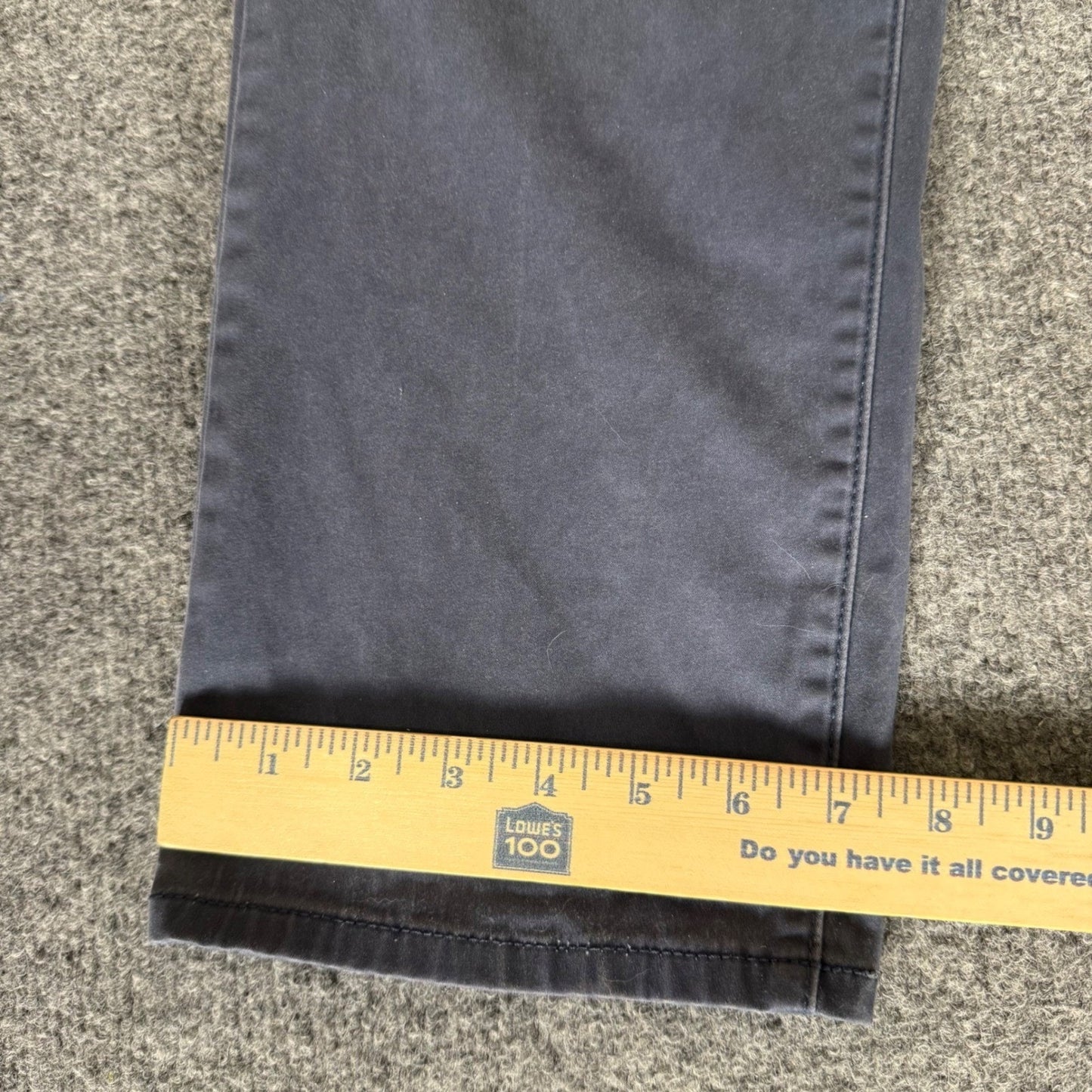 Lucky Brand 121 Slim Straight Pants Mens 36x31 Blue 5-Pocket Chino Casual